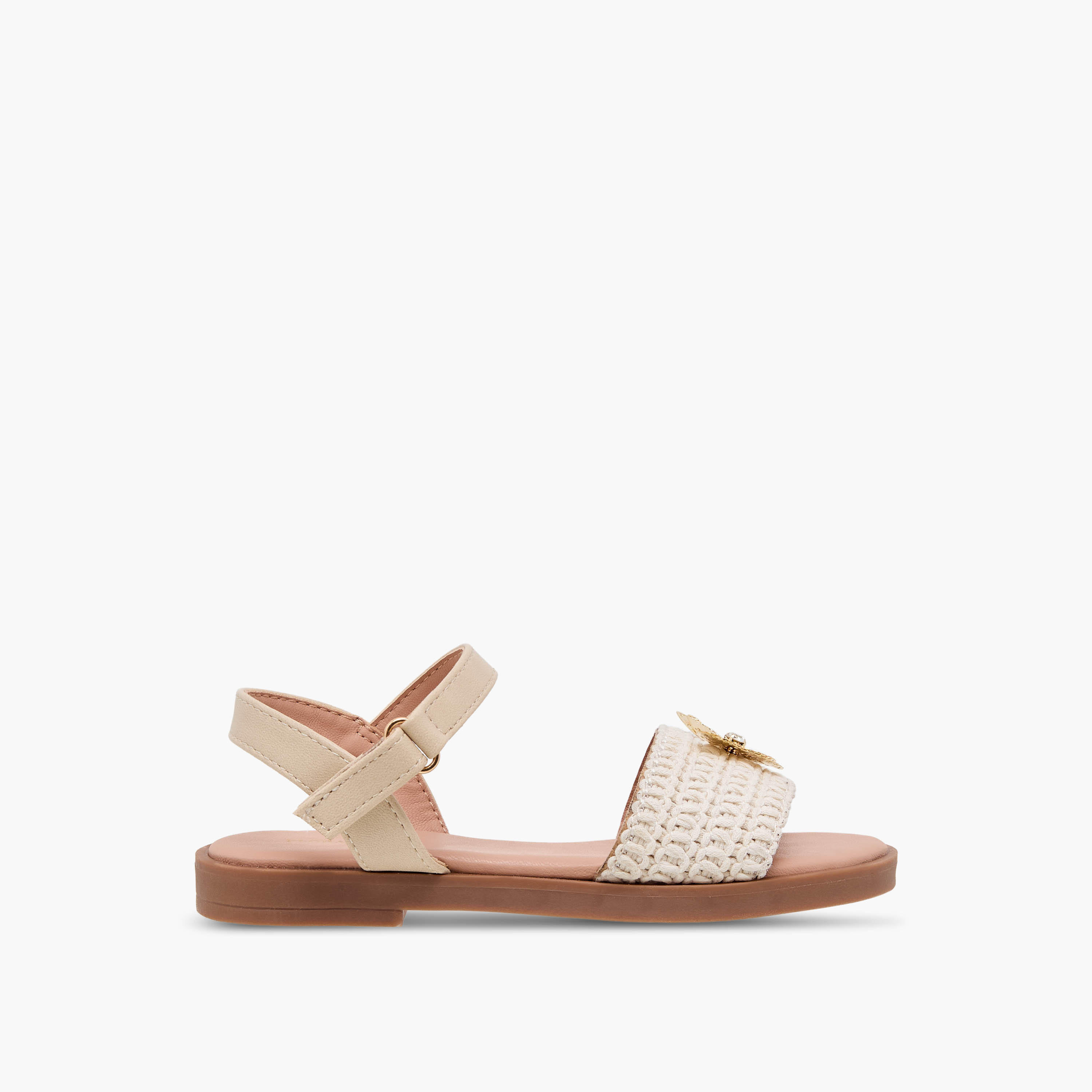 صندل بشريط إغلاق لاصق للبنات من فلورا بيلا-girls-shoes-sandals-image-6