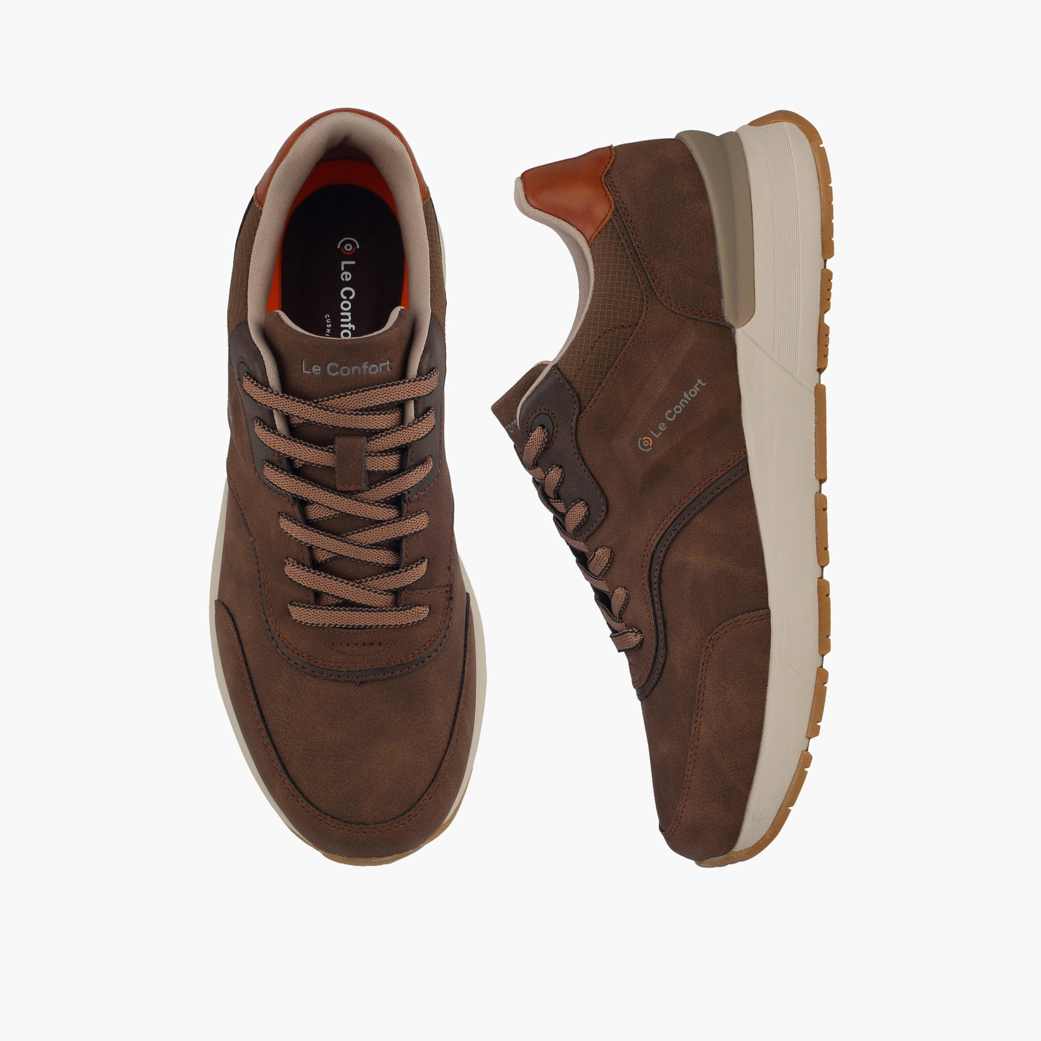 Le Confort Men Lace-Up Ankle Sneakers-men-shoes-sneakers-image-1