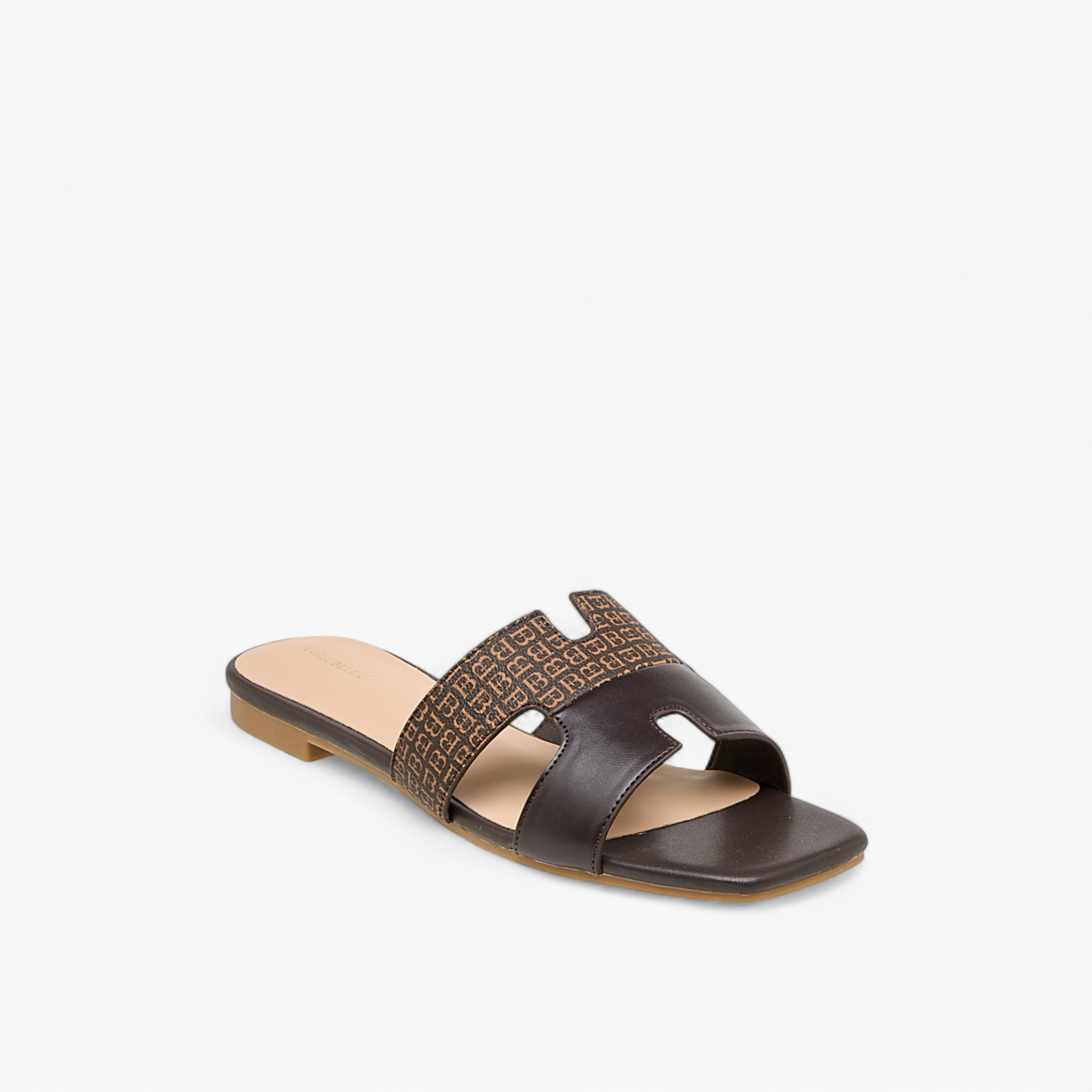 Flora Bella Women Monogram Print Sandals-women-shoes-flats-sandals-image-2