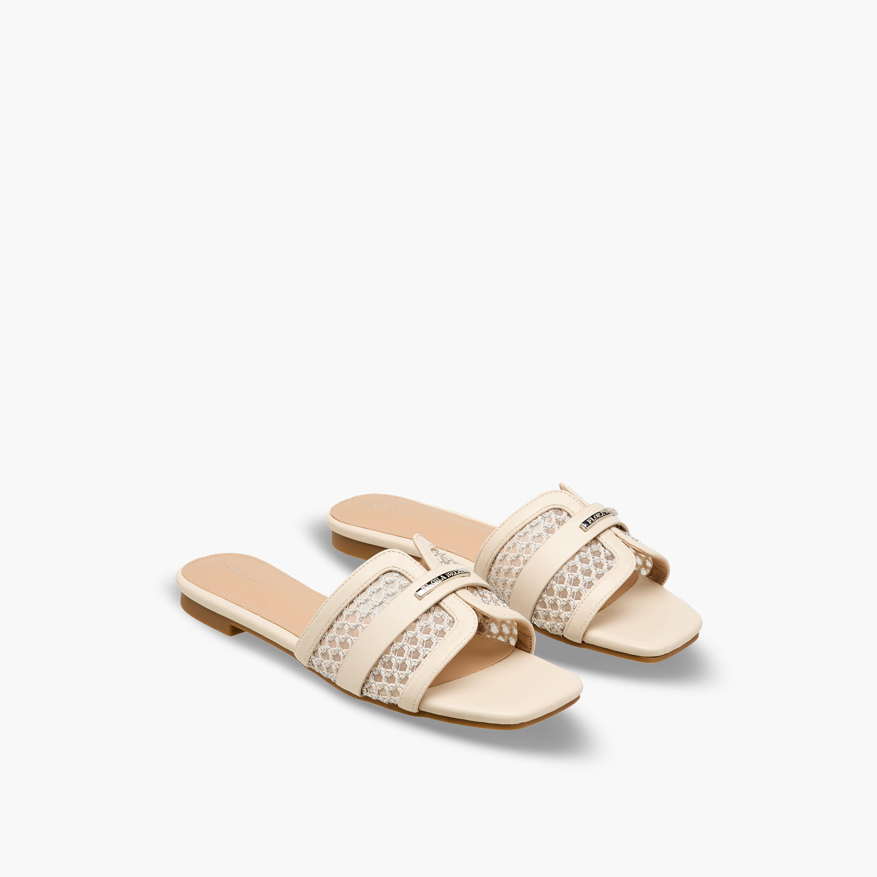 Flora Bella Women Mesh Detail Sandals-women-shoes-flats-sandals-image-1