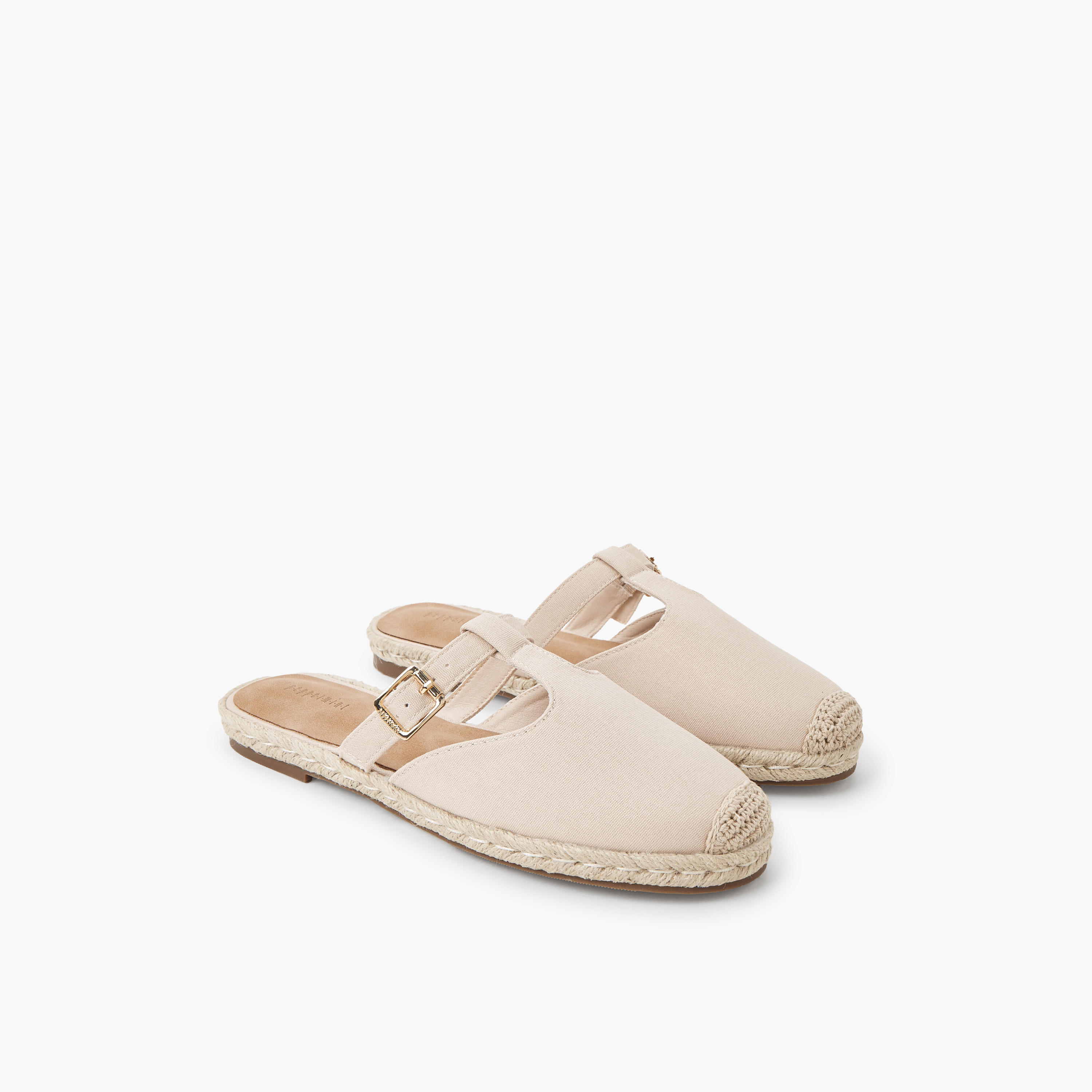 Peppermint Women Buckle Detail Mules-women-shoes-flats-mules-image-1