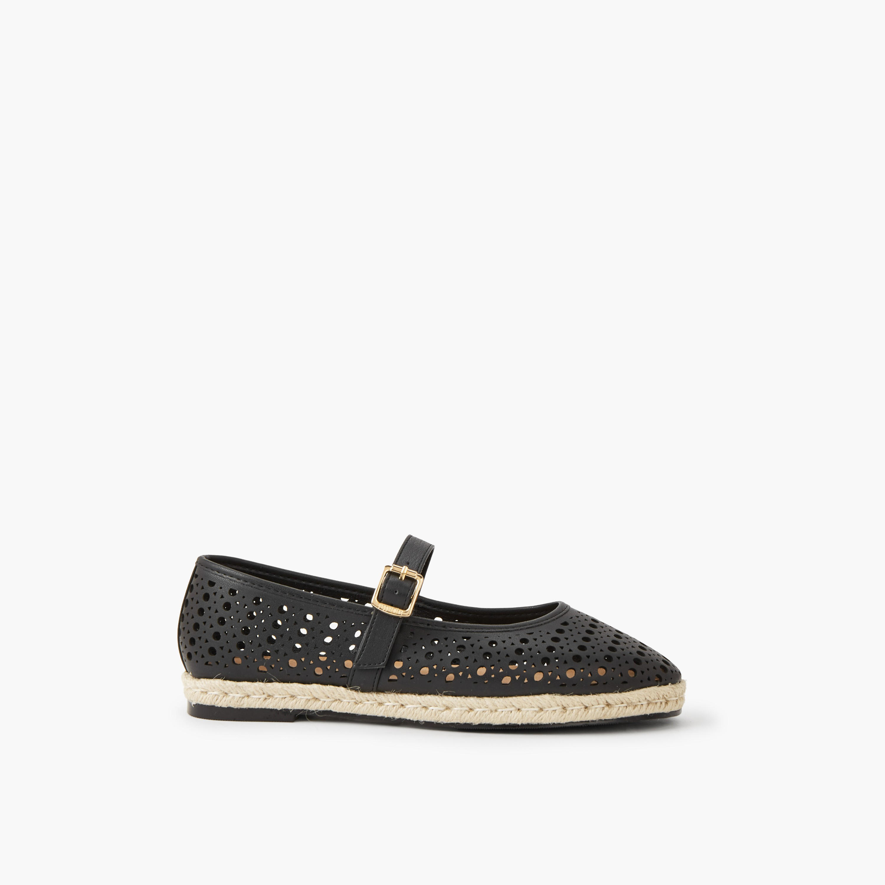 Peppermint Women Perforated Detail Espadrille Mary Jane Shoes-women-shoes-flats-espadrilles-image-3