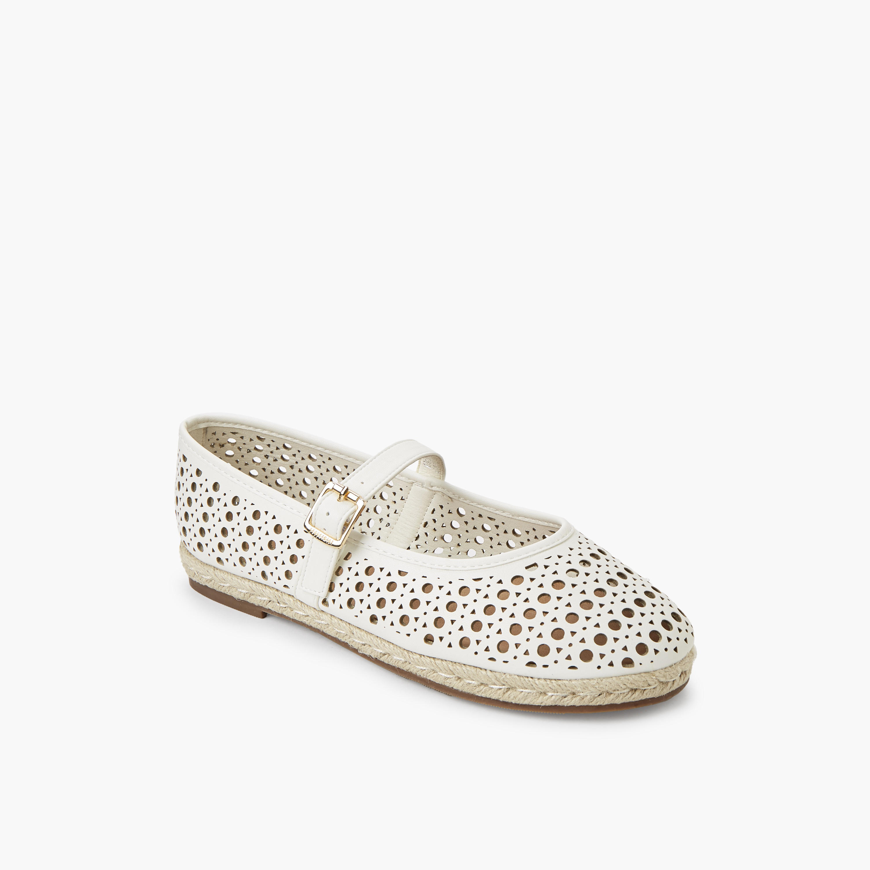 Peppermint Women Perforated Detail Espadrille Mary Jane Shoes-women-shoes-flats-espadrilles-image-2