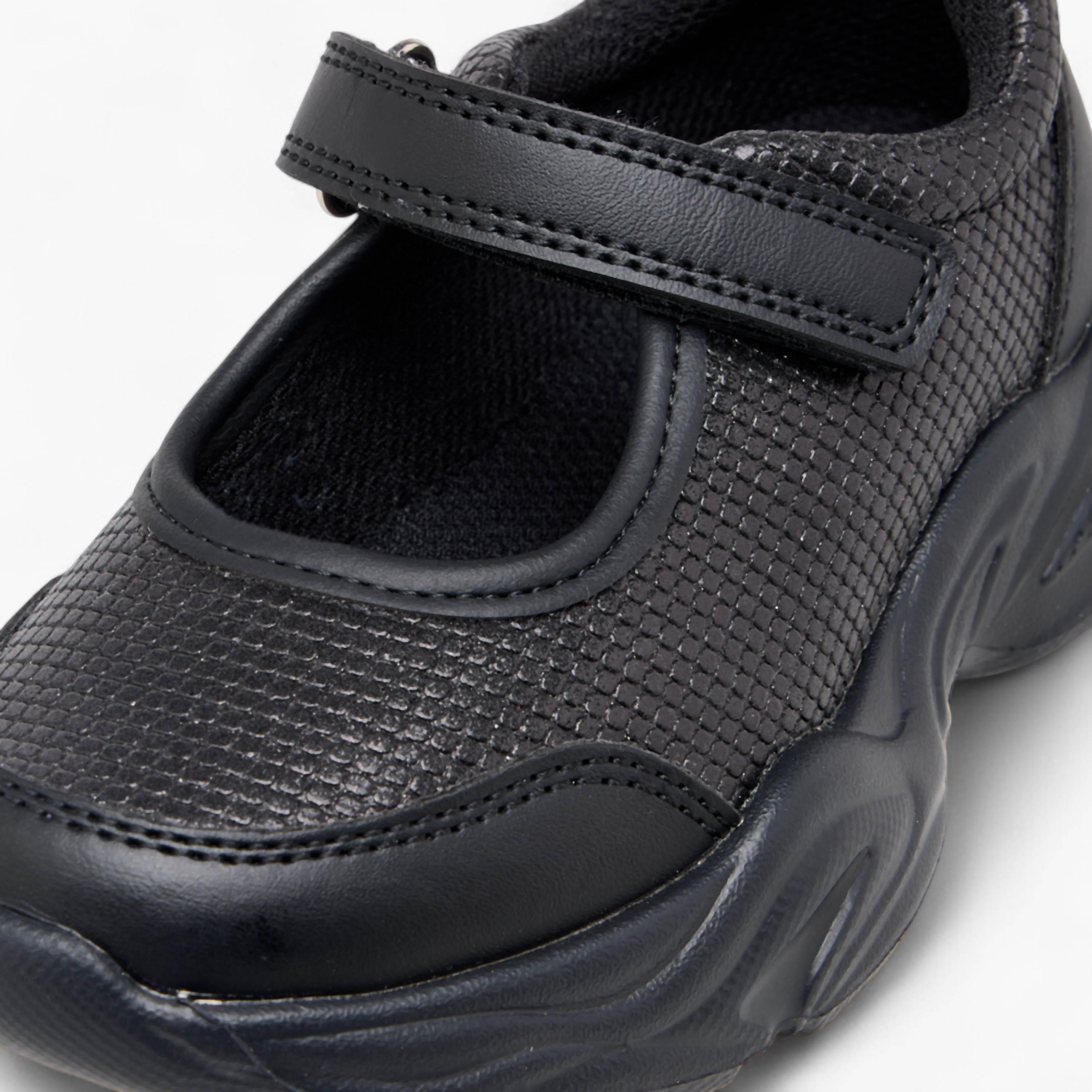 حذاء مدرسي ماري جين بارز الملمس بشريط إغلاق لاصق من فلورا بيلا-girls-shoes-schoolshoes-image-6