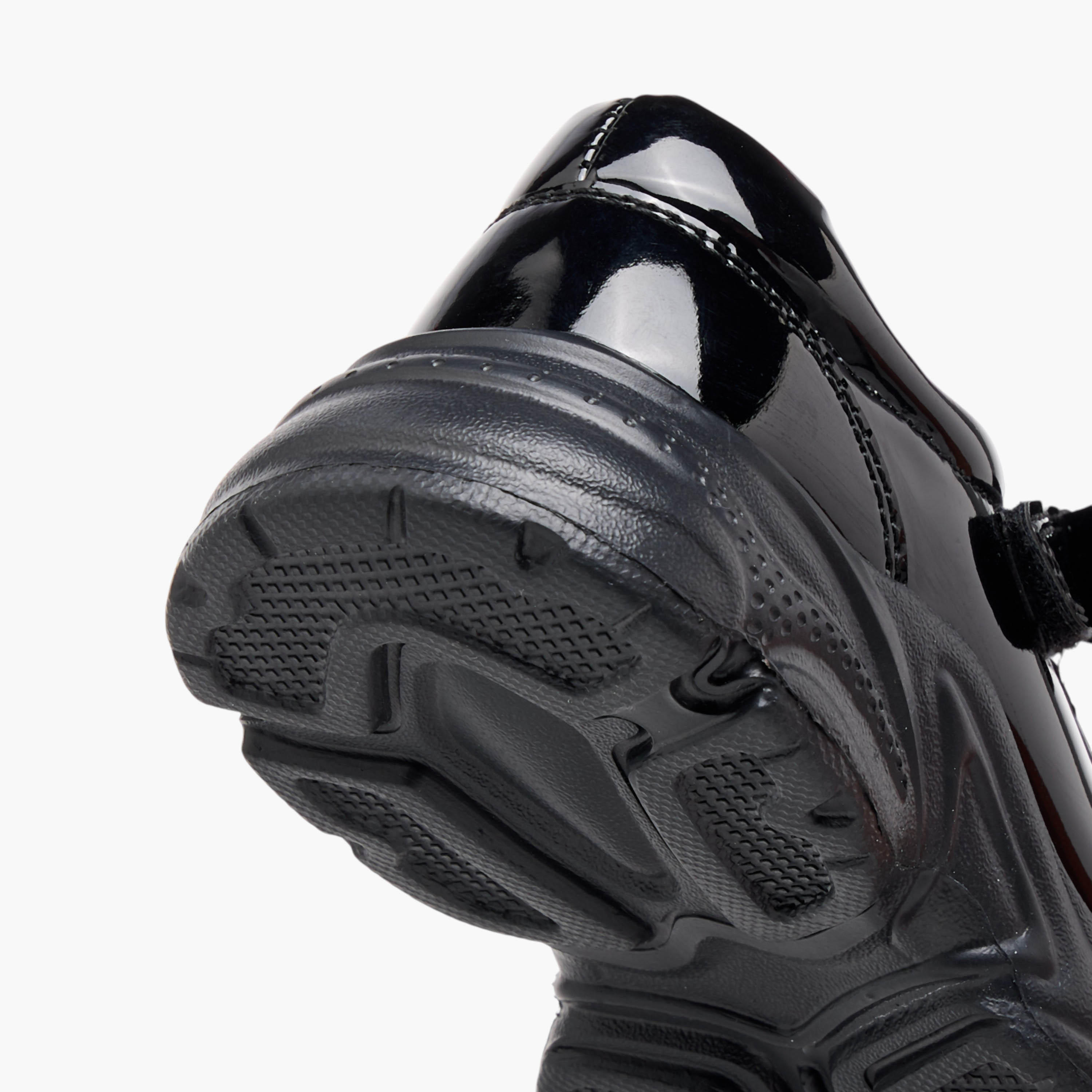 Flora Bella Panelled Mary Jane School Shoes with Hook and Loop Closure-girls-shoes-schoolshoes-image-7