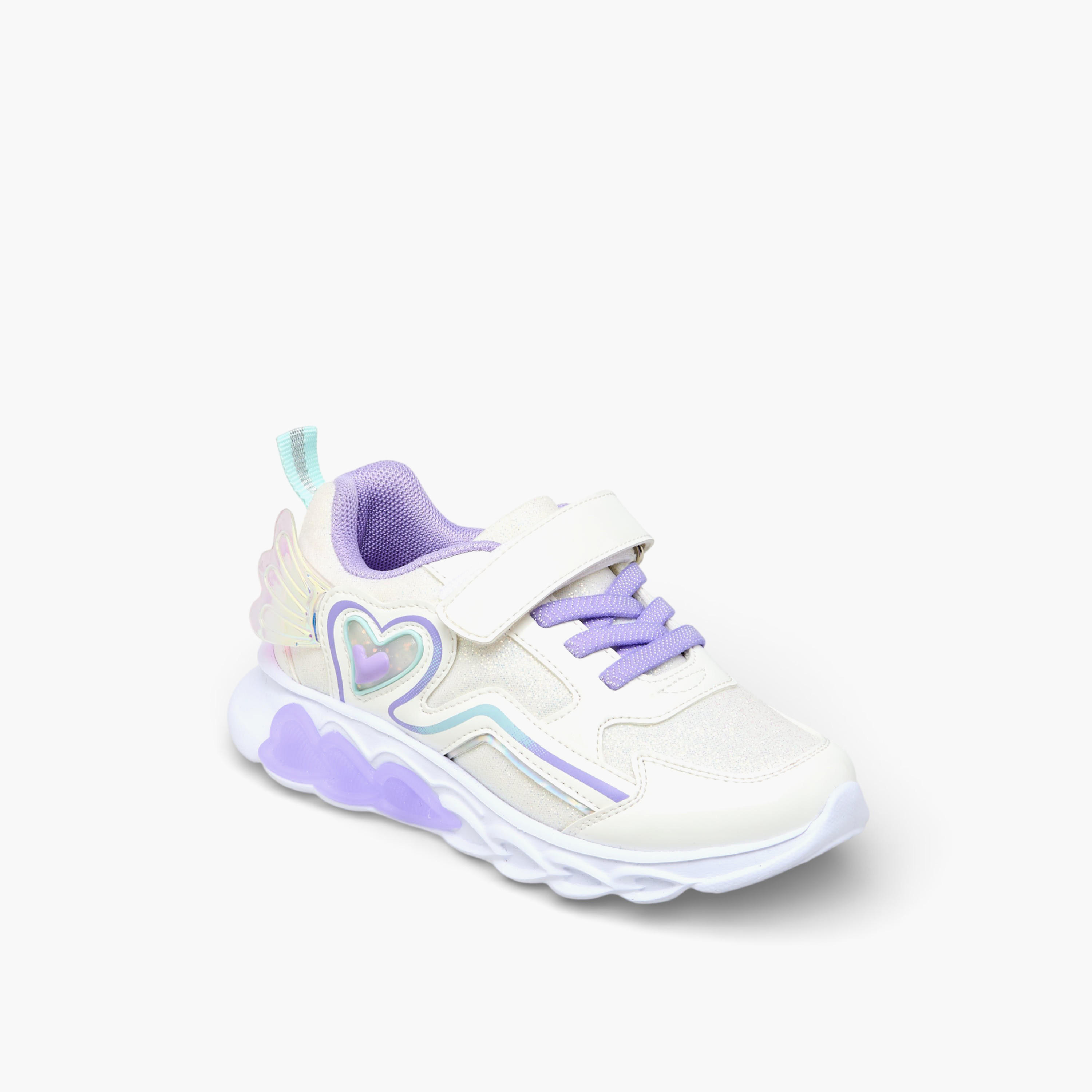 Flora Bella Girls Light-Up Ankle Sneakers-girls-shoes-sneakers-image-2