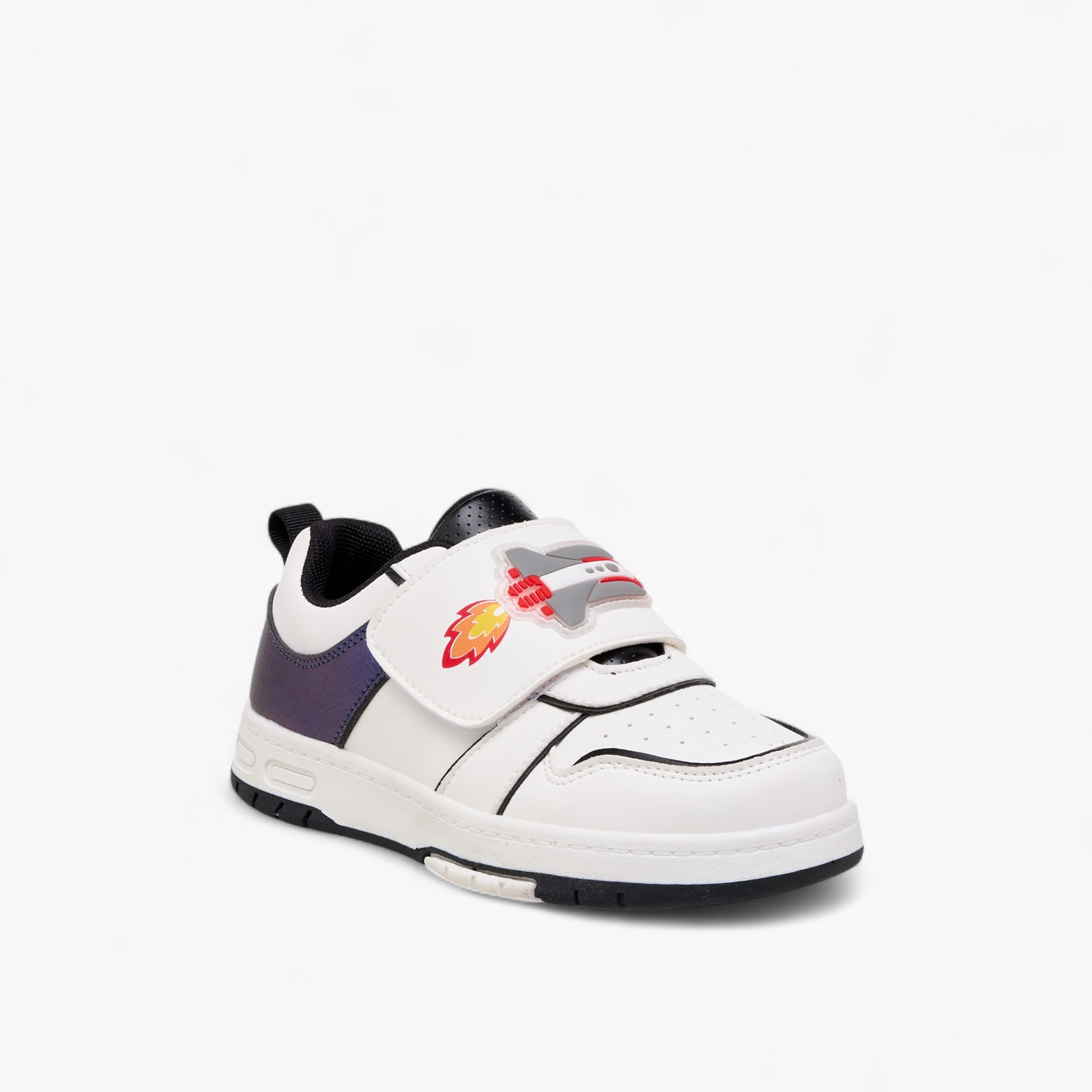LBL by Shoexpress Rocket Light-Up Sneakers with Hook and Loop Closure-boys-shoes-sneakers-image-2