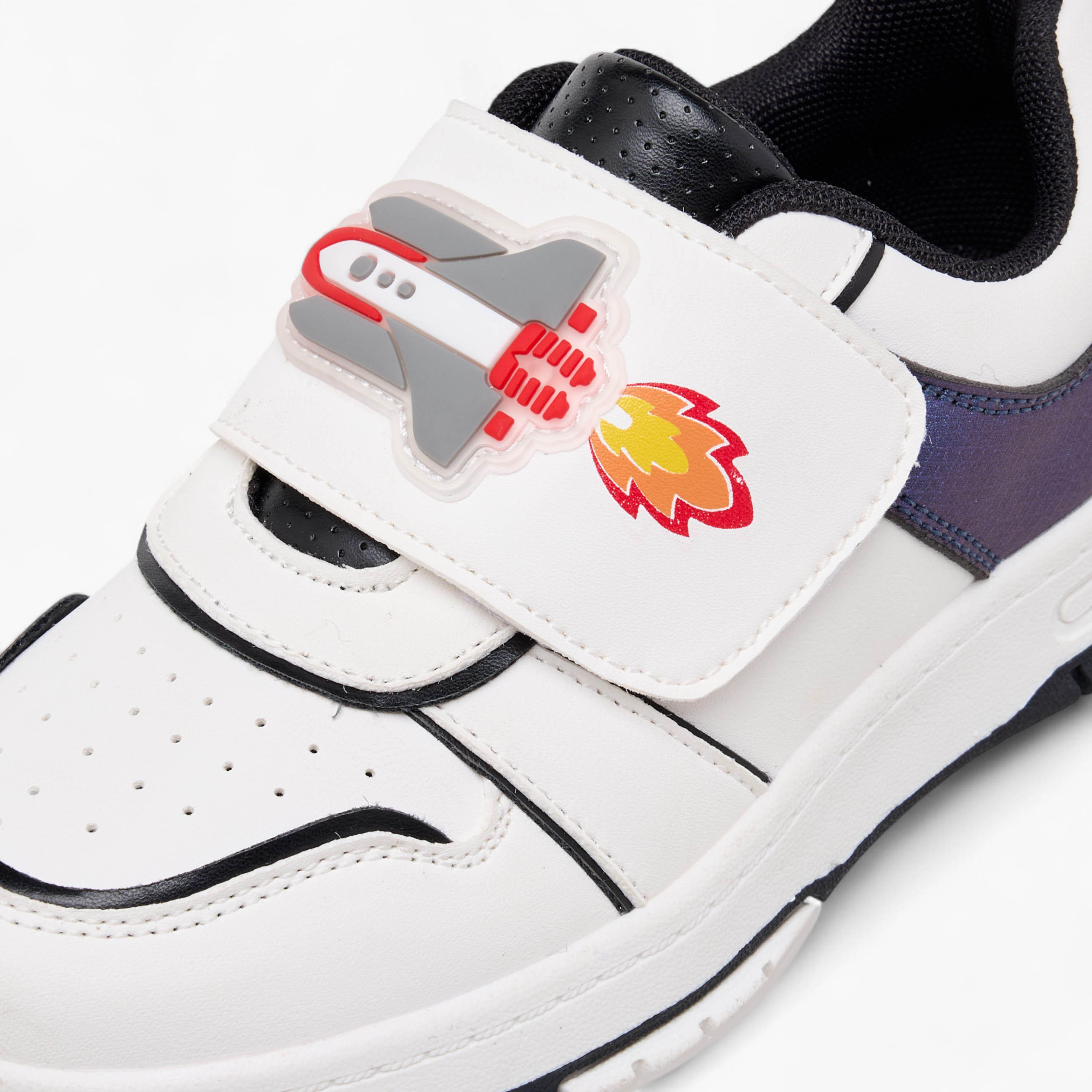 LBL by Shoexpress Rocket Light-Up Sneakers with Hook and Loop Closure-boys-shoes-sneakers-image-5