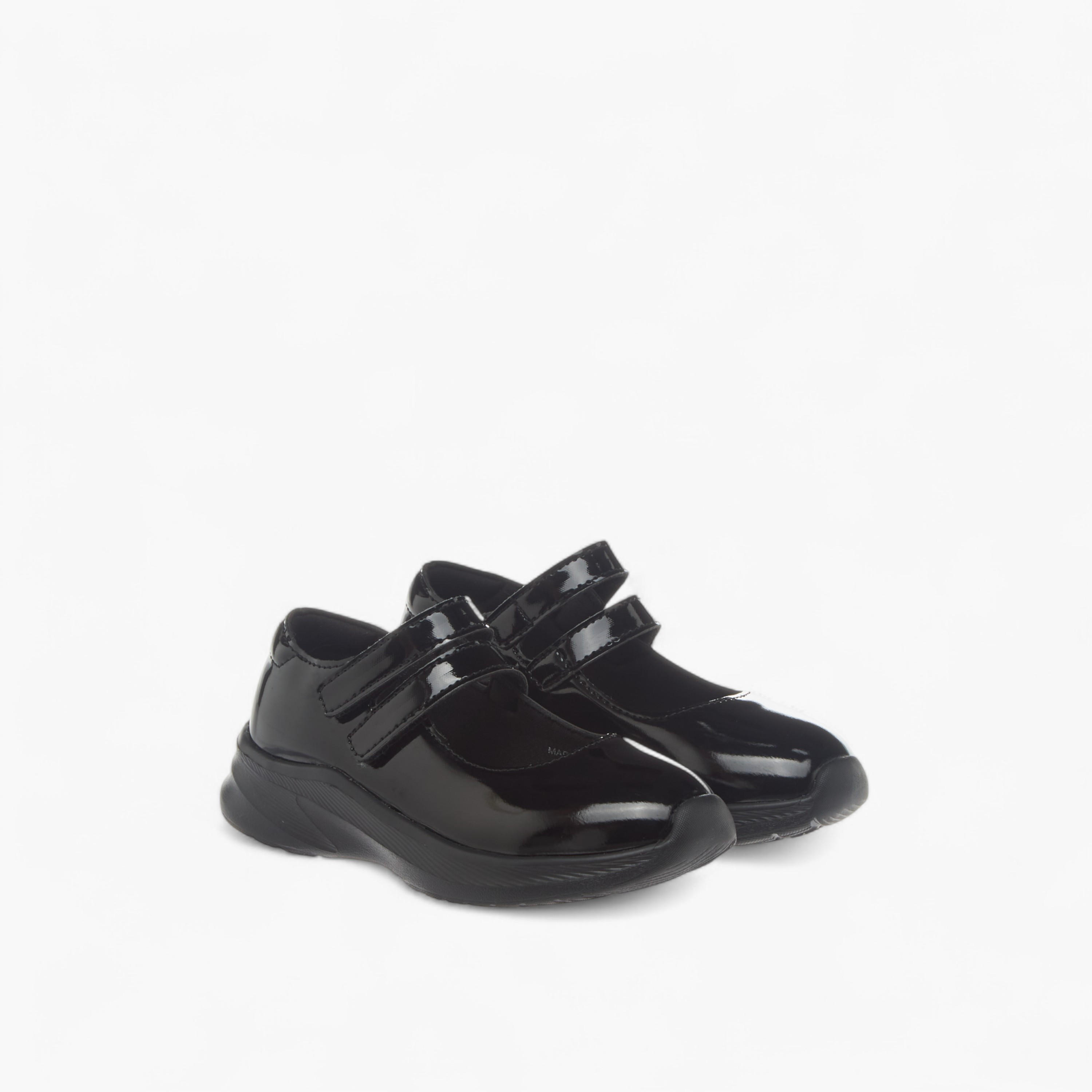 Flora Bella Solid Mary Jane School Shoes with Hook and Loop Closure-girls-shoes-schoolshoes-image-1
