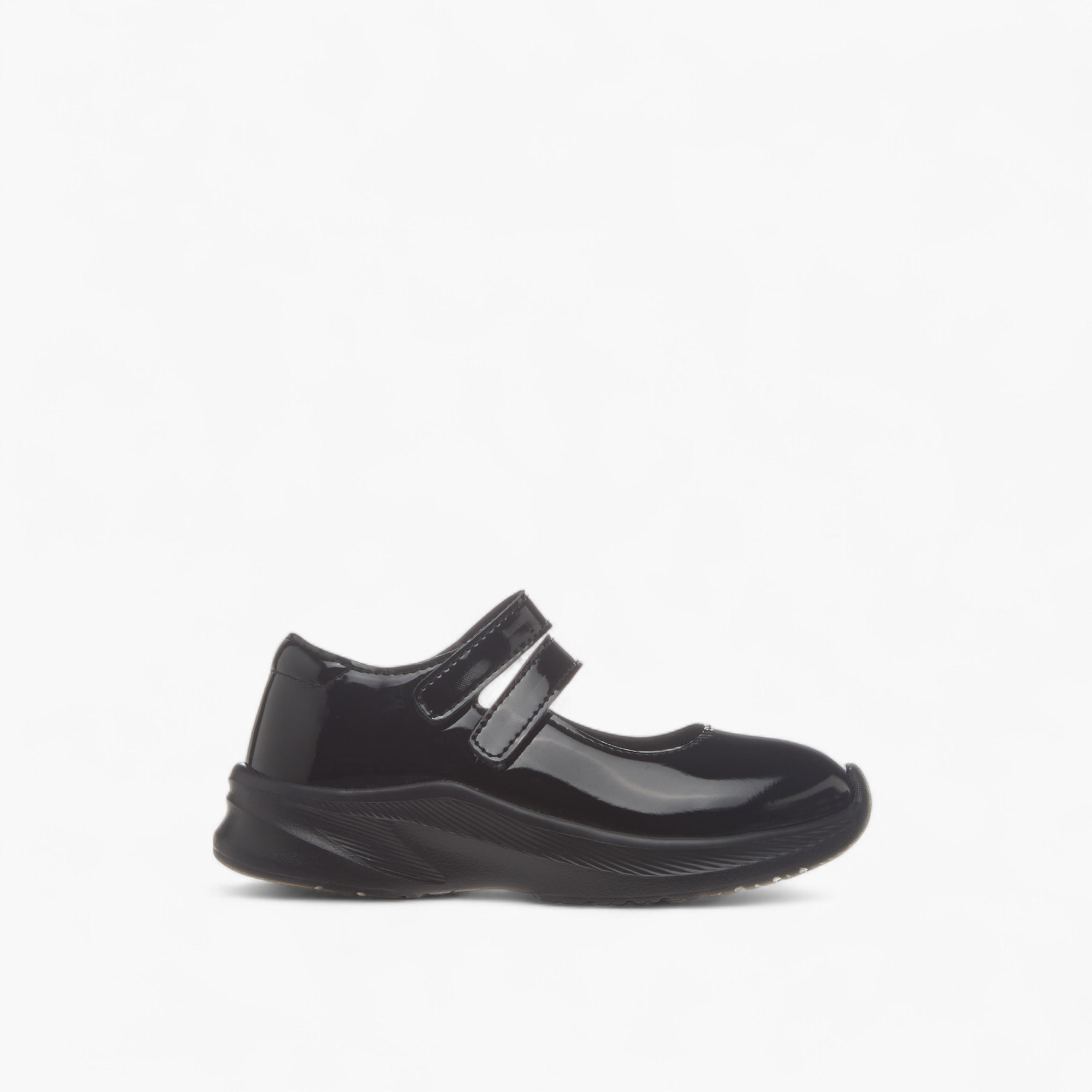 Flora Bella Solid Mary Jane School Shoes with Hook and Loop Closure-girls-shoes-schoolshoes-image-3