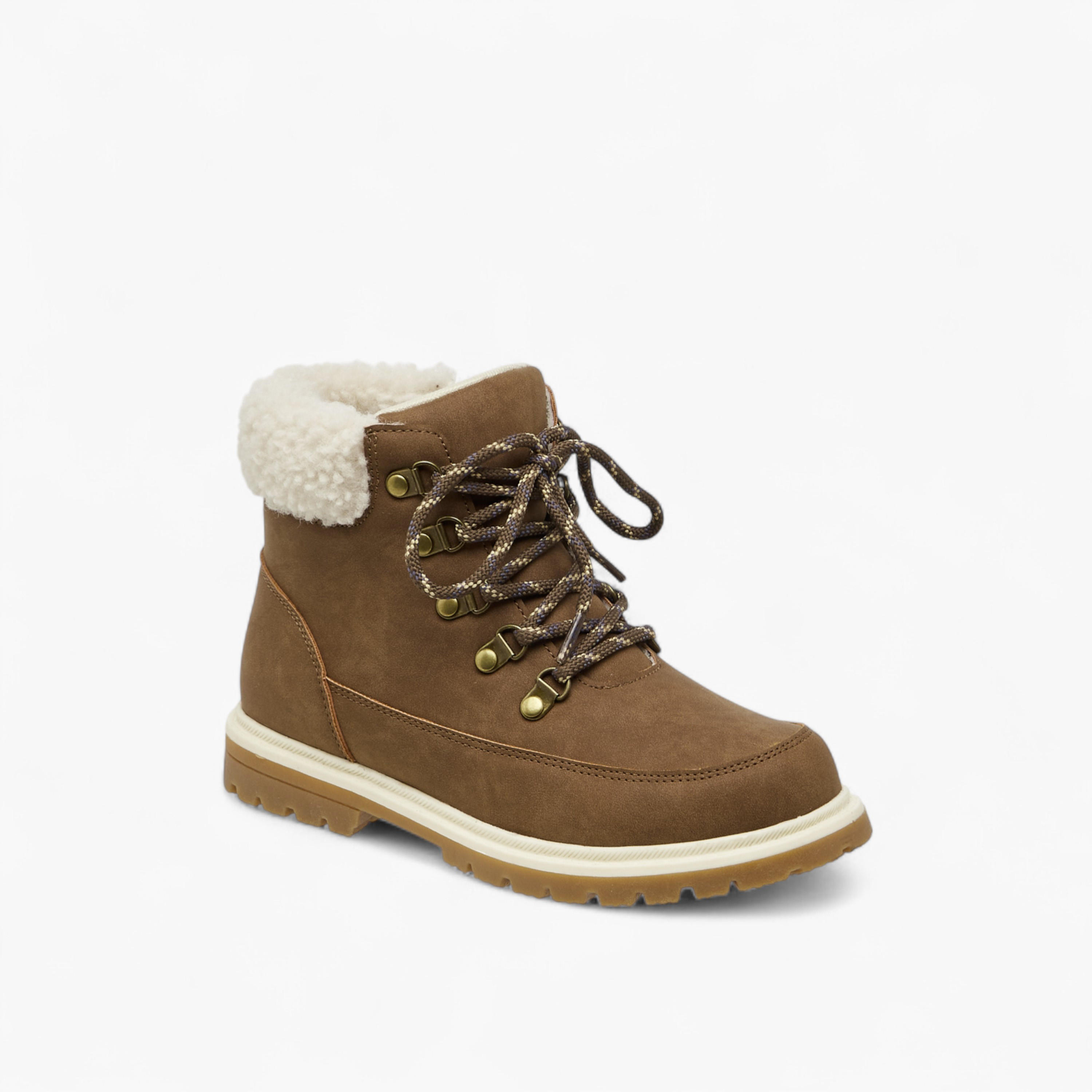 LBL by Shoexpress Solid Faux Fur Trim Boots with Zip Closure-boys-shoes-boots-image-2