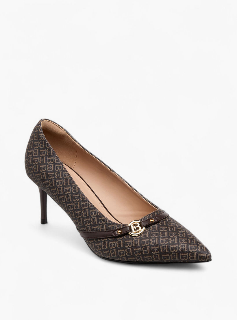 Flora Bella Women Monogram Print Stiletto Heel Pumps-women-shoes-heels-image-2