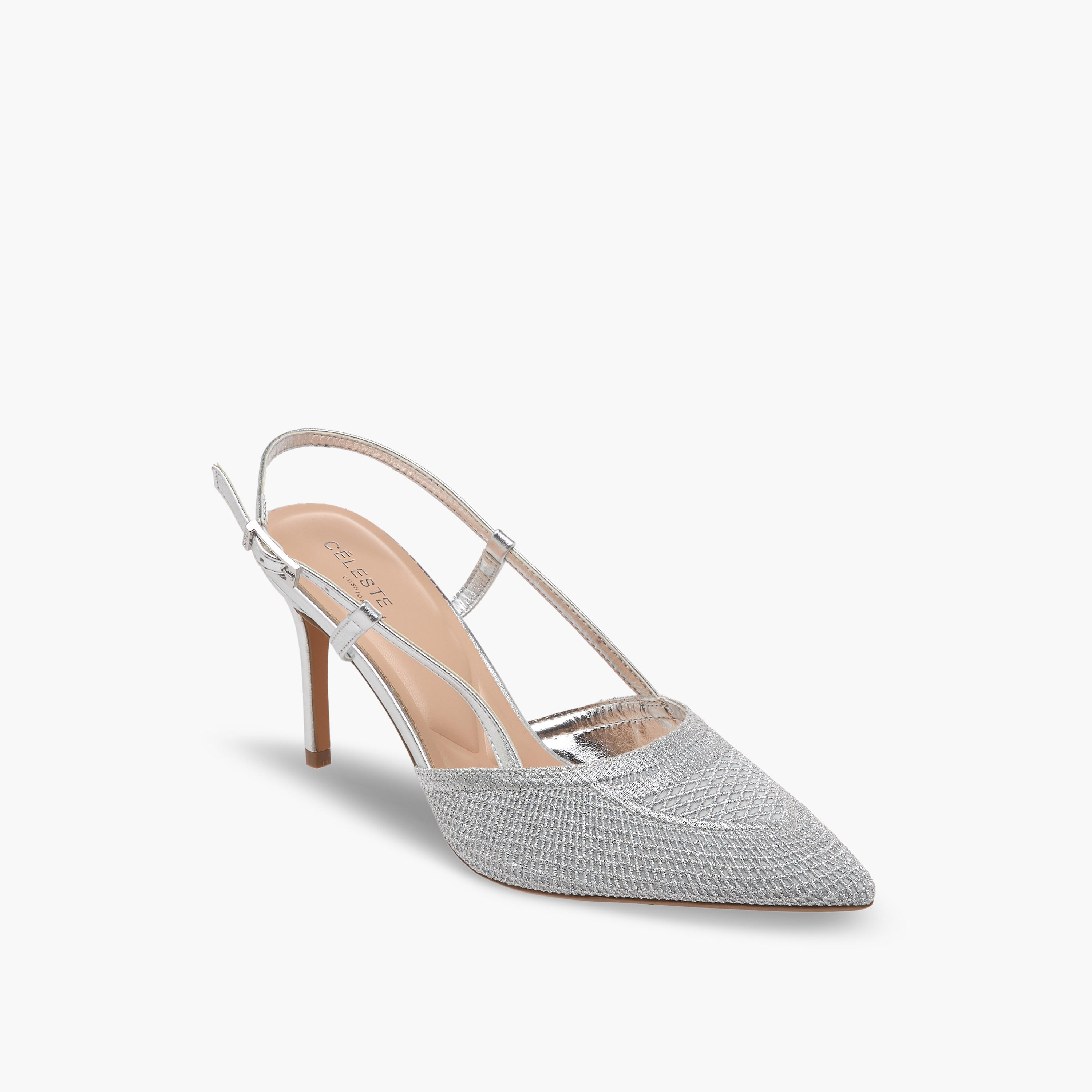 Women Celeste Textured Stiletto Slingback Heels-women-shoes-heels-image-2