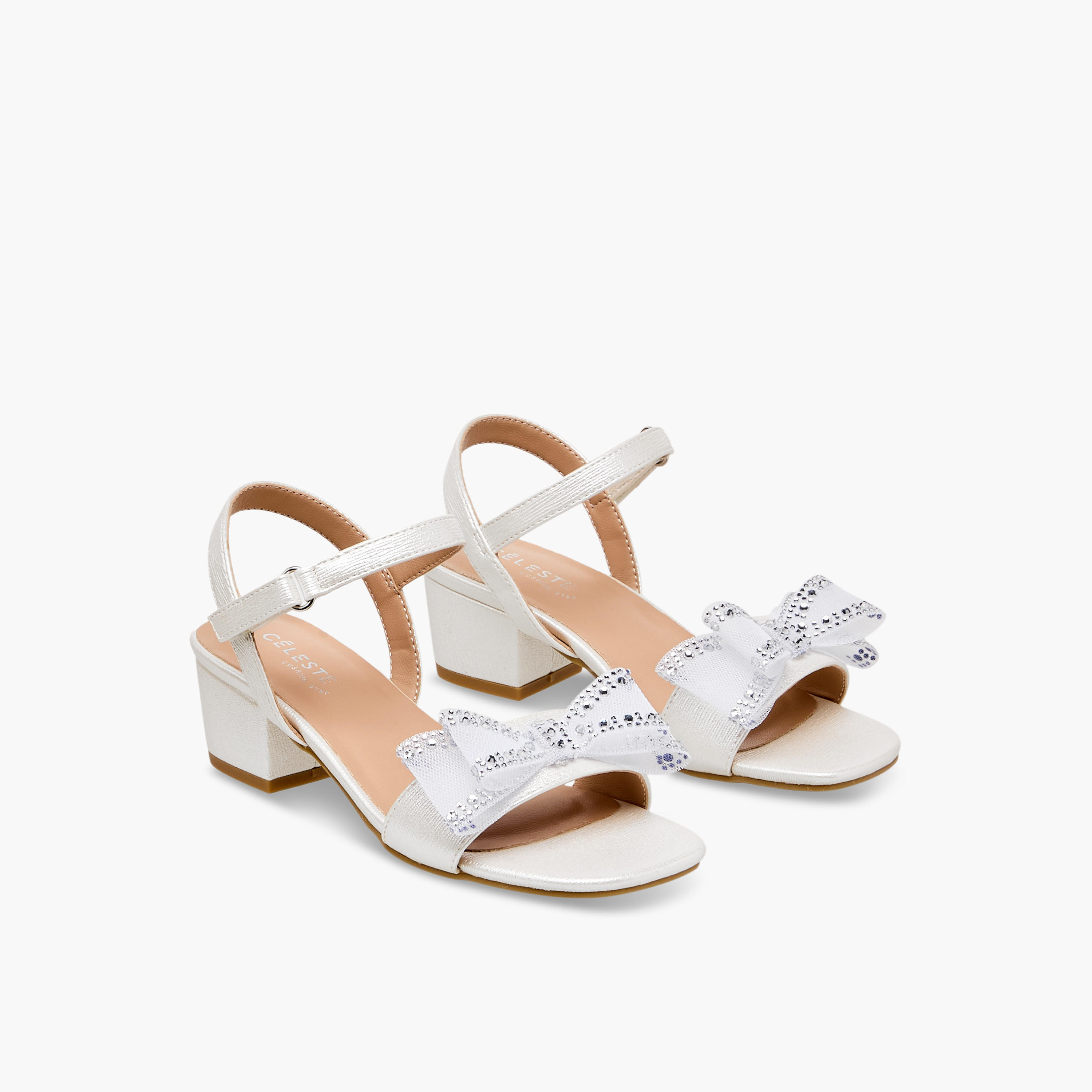 Celeste Girls Bow Embellished Sandals-girls-shoes-sandals-image-1