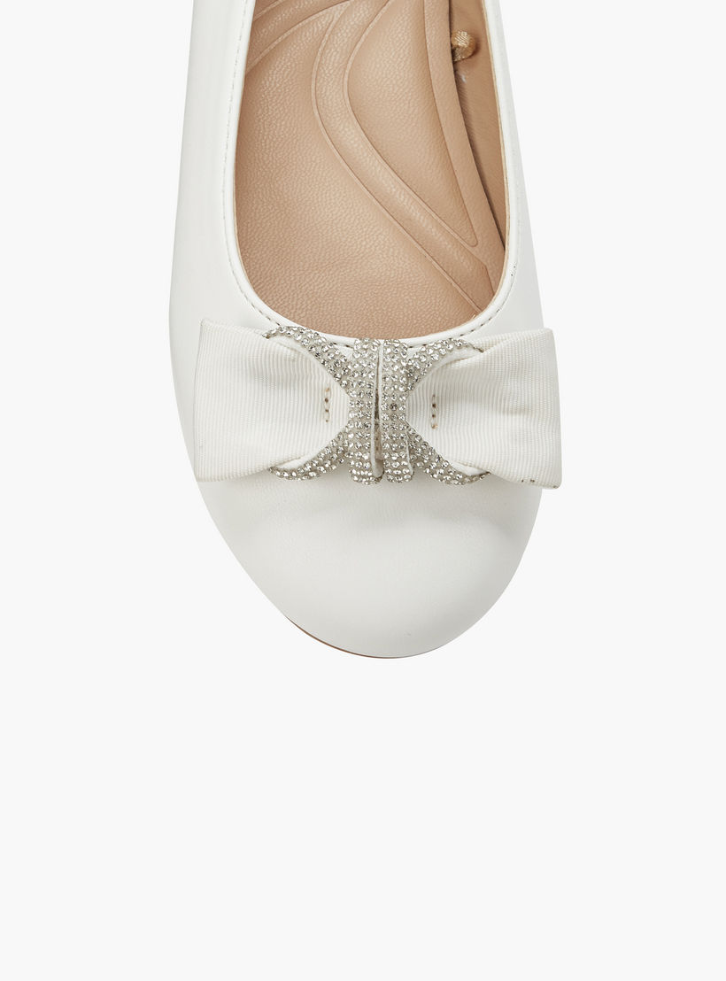 Celeste Girls Bow Embellished Ballerina Shoes-girls-shoes-ballerinas-image-5