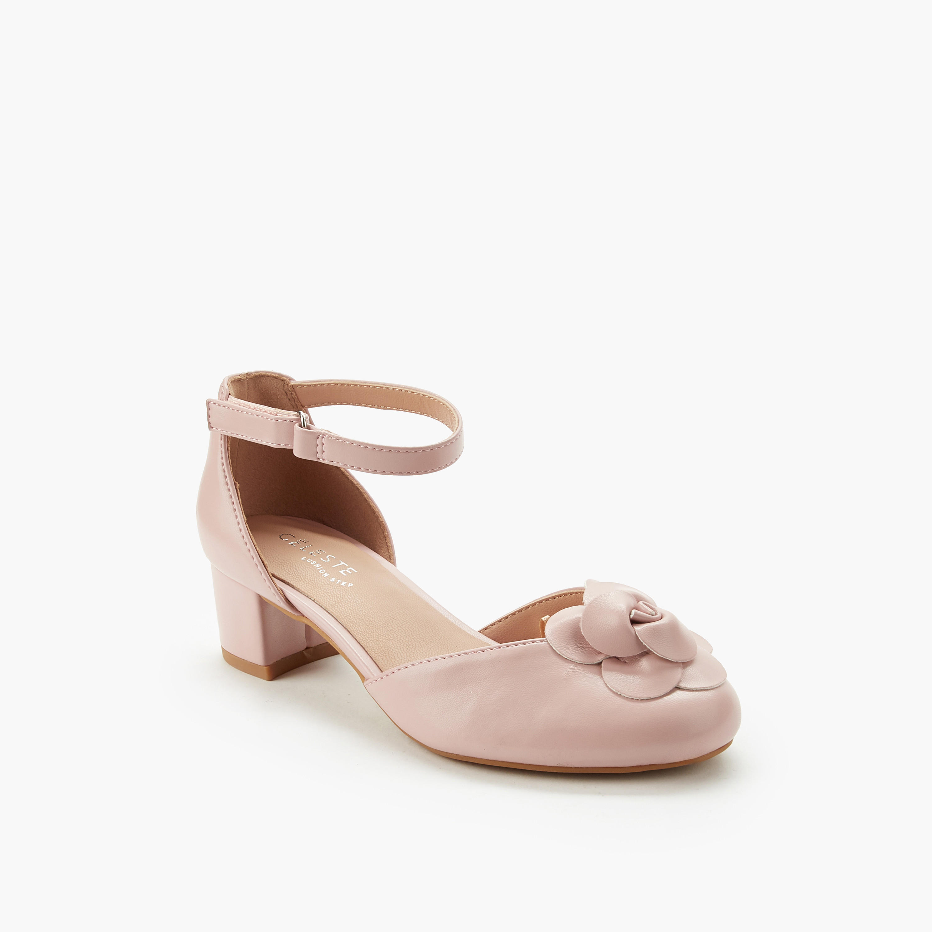 Celeste Girls Block Heel Sandals-girls-shoes-sandals-image-3