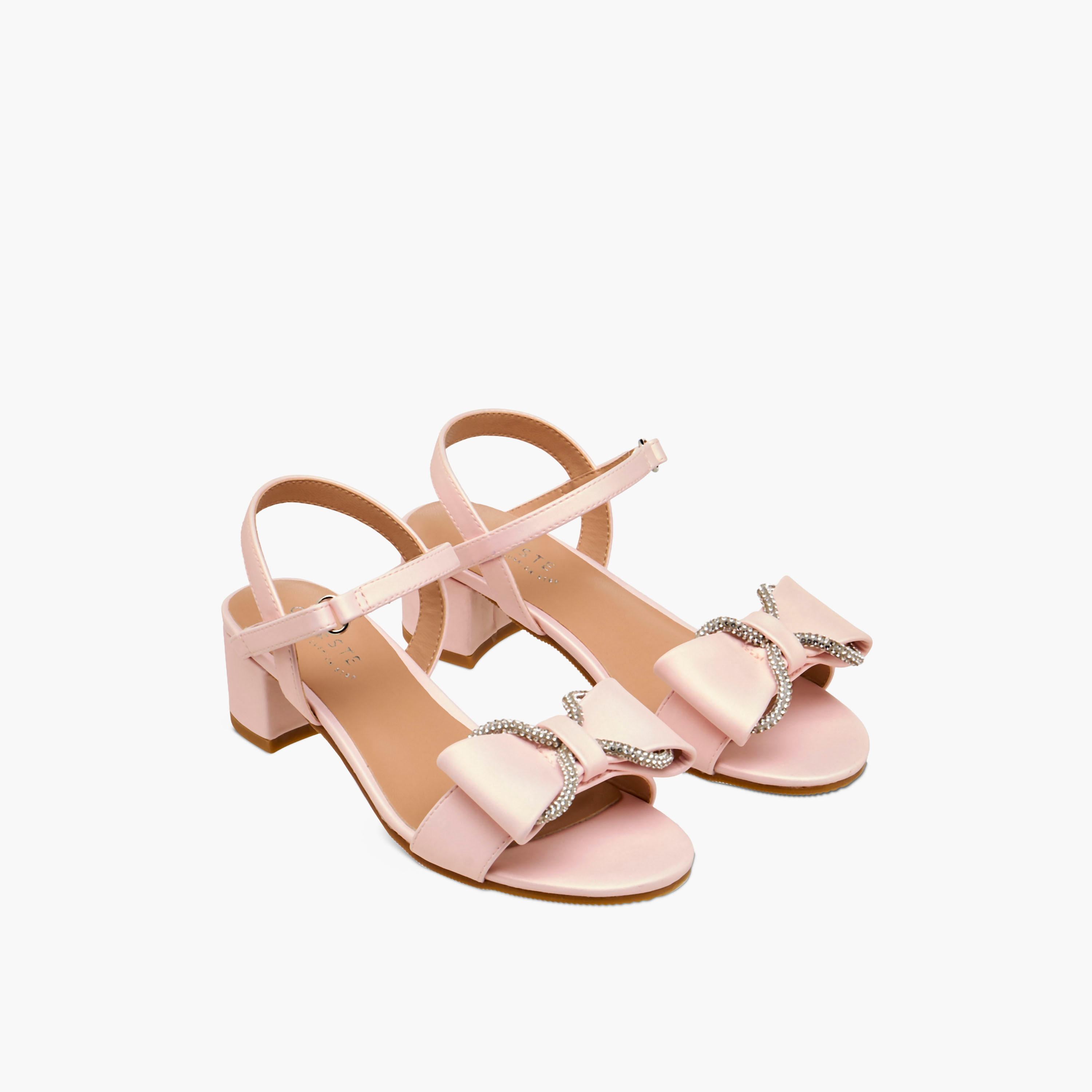 Celeste Girls Block Heel Sandals-girls-shoes-sandals-image-1