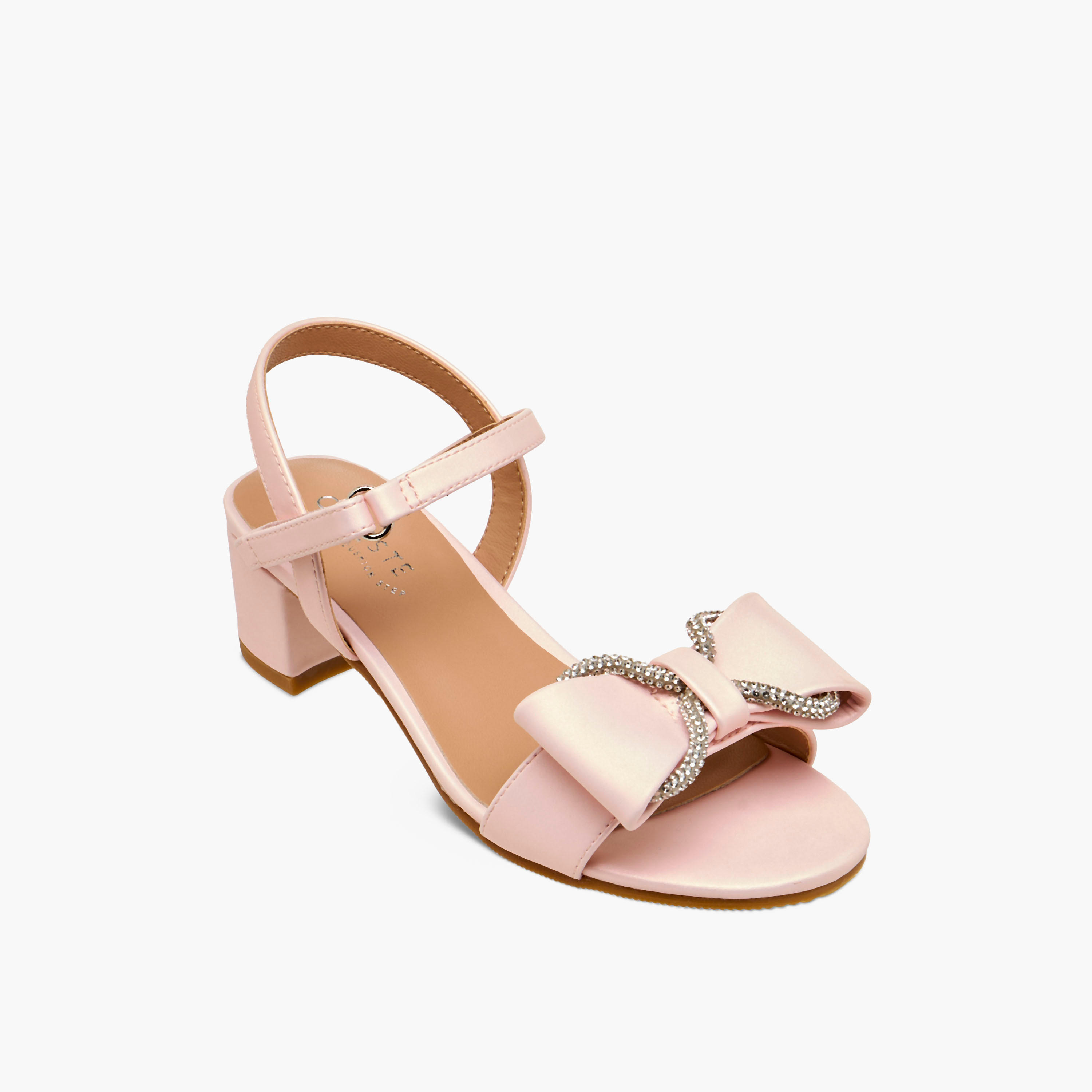 Celeste Girls Block Heel Sandals-girls-shoes-sandals-image-2