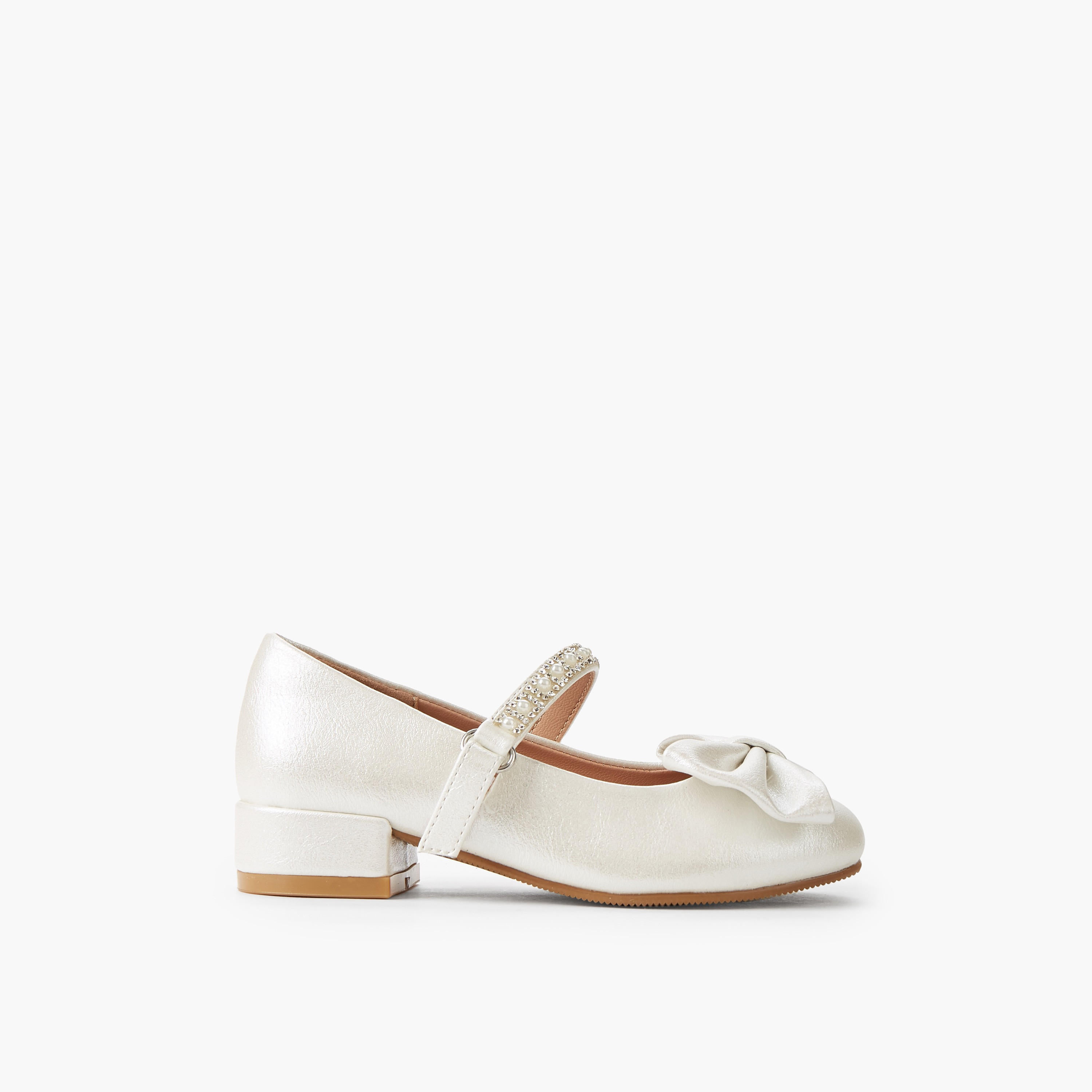 Celeste Girls Bow Embellished Mary Jane Shoes-girls-shoes-maryjanes-image-3