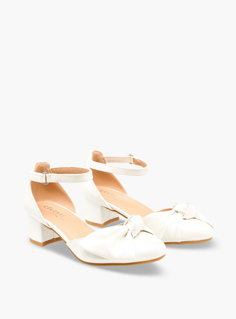 Celeste Girls Block Heel Ankle Strap Shoes-girls-shoes-sandals-image-1