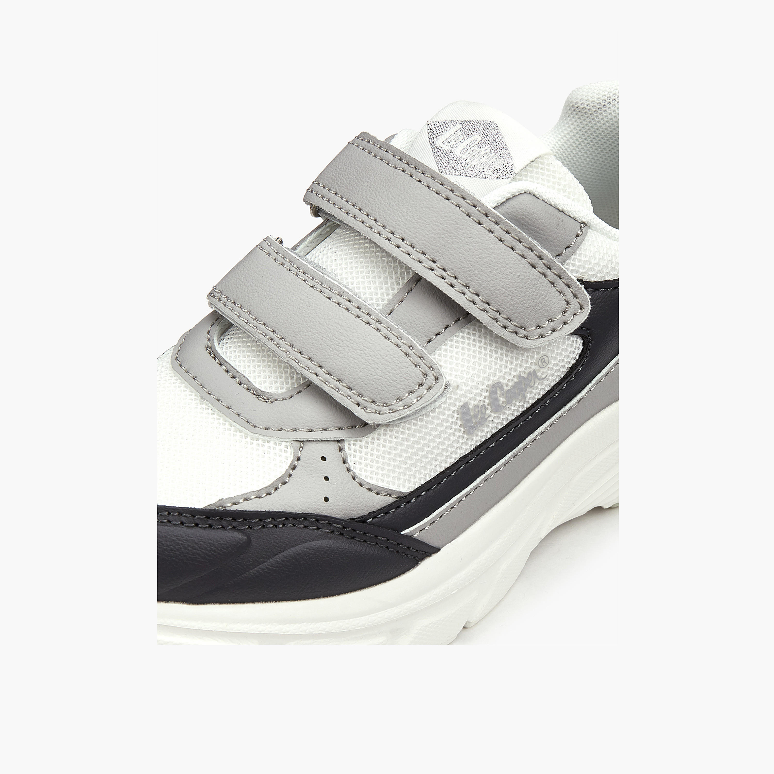 Lee Cooper Boys' Panelled Sneakers with Hook and Loop Closure-boys-shoes-sneakers-image-4