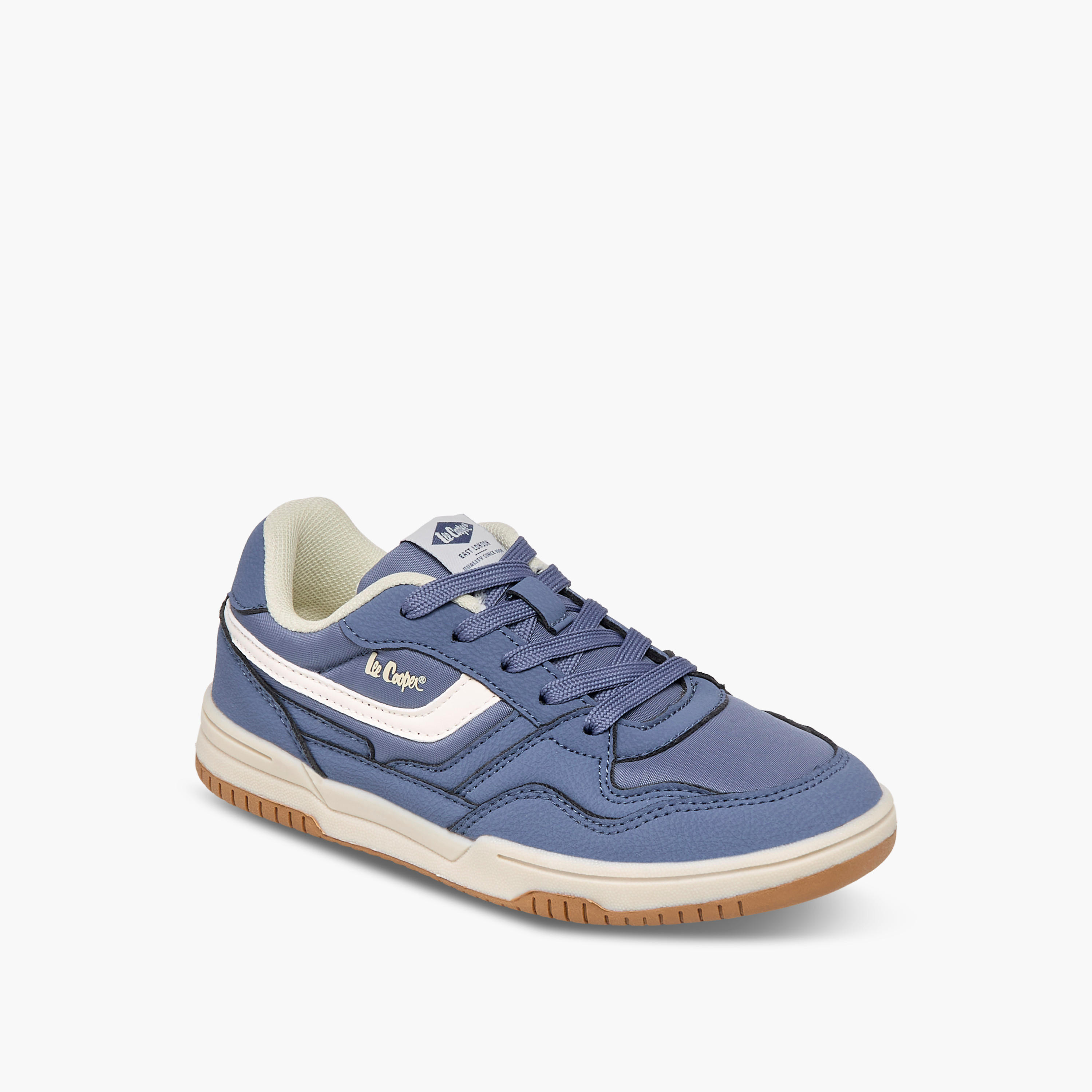 Lee Cooper Boys' Panelled Sneakers with Lace-Up Closure-boys-shoes-sneakers-image-2