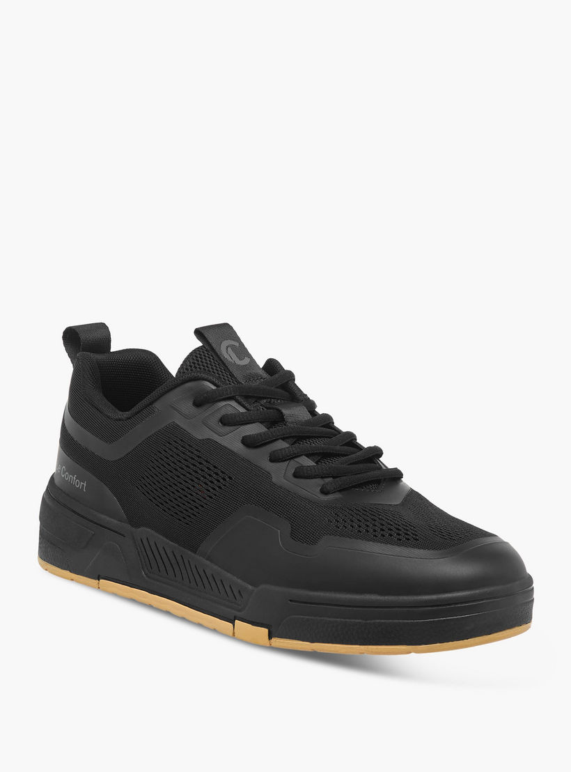 Le Confort Men Lace-Up Ankle Sneakers-men-shoes-sneakers-image-3