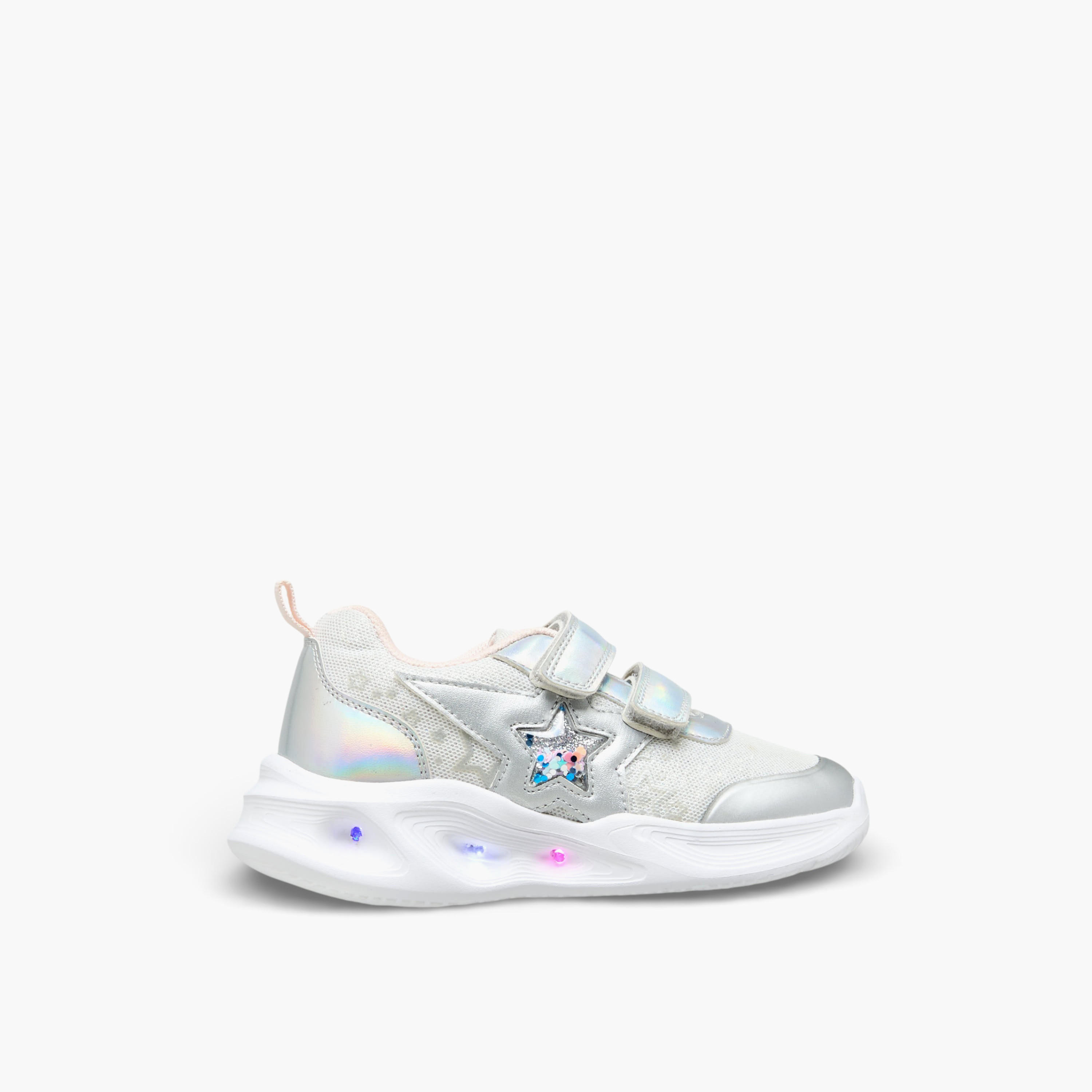 Flora Bella Girls Star Embellished Hook & Loop Sneakers-girls-shoes-sneakers-image-6