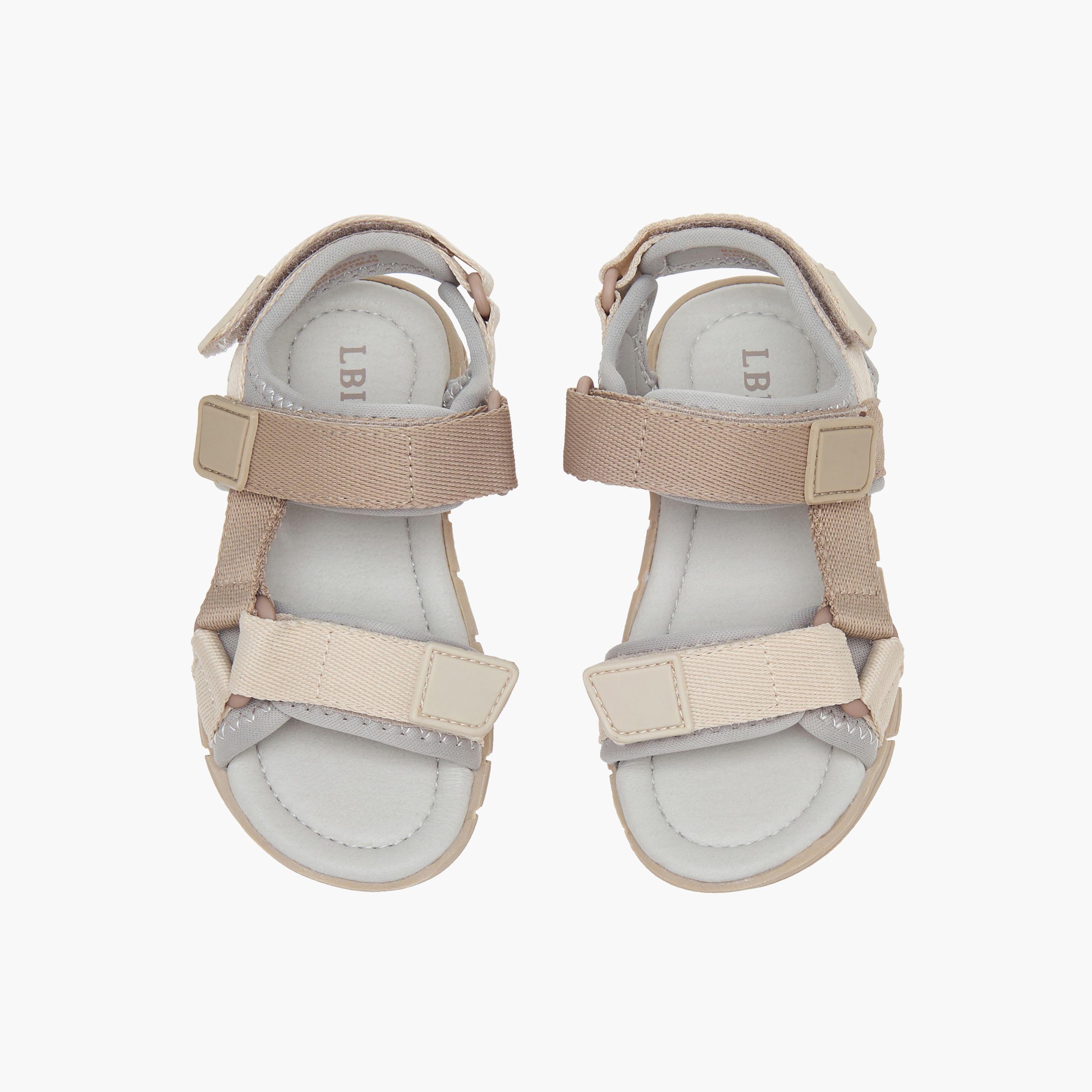 LBL by Shoexpress Colourblock Sandals with Hook and Loop Closure-boys-shoes-sandals-image-1