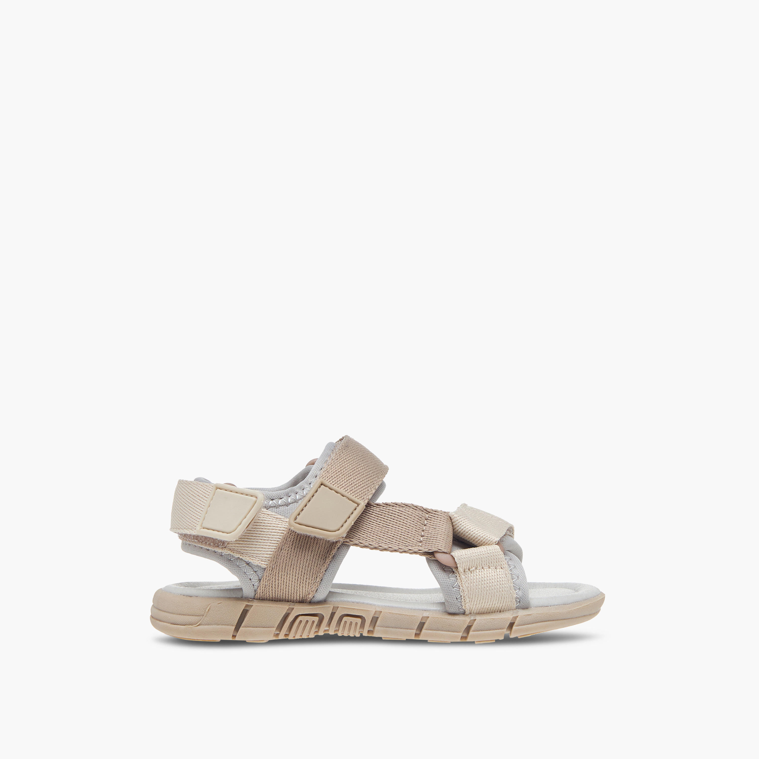 LBL by Shoexpress Colourblock Sandals with Hook and Loop Closure-boys-shoes-sandals-image-2