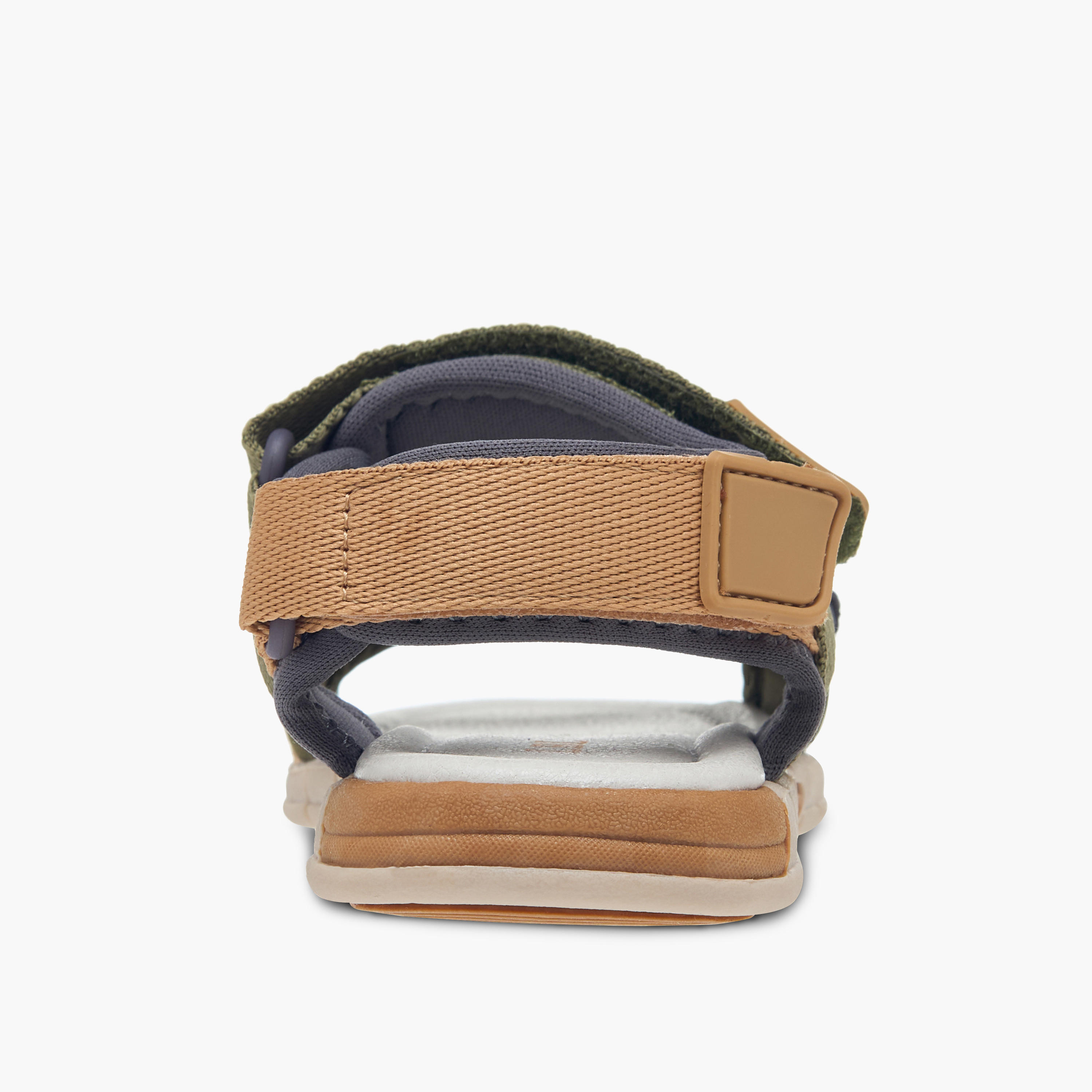 LBL by Shoexpress Colourblock Sandals with Hook and Loop Closure-boys-shoes-sandals-image-4