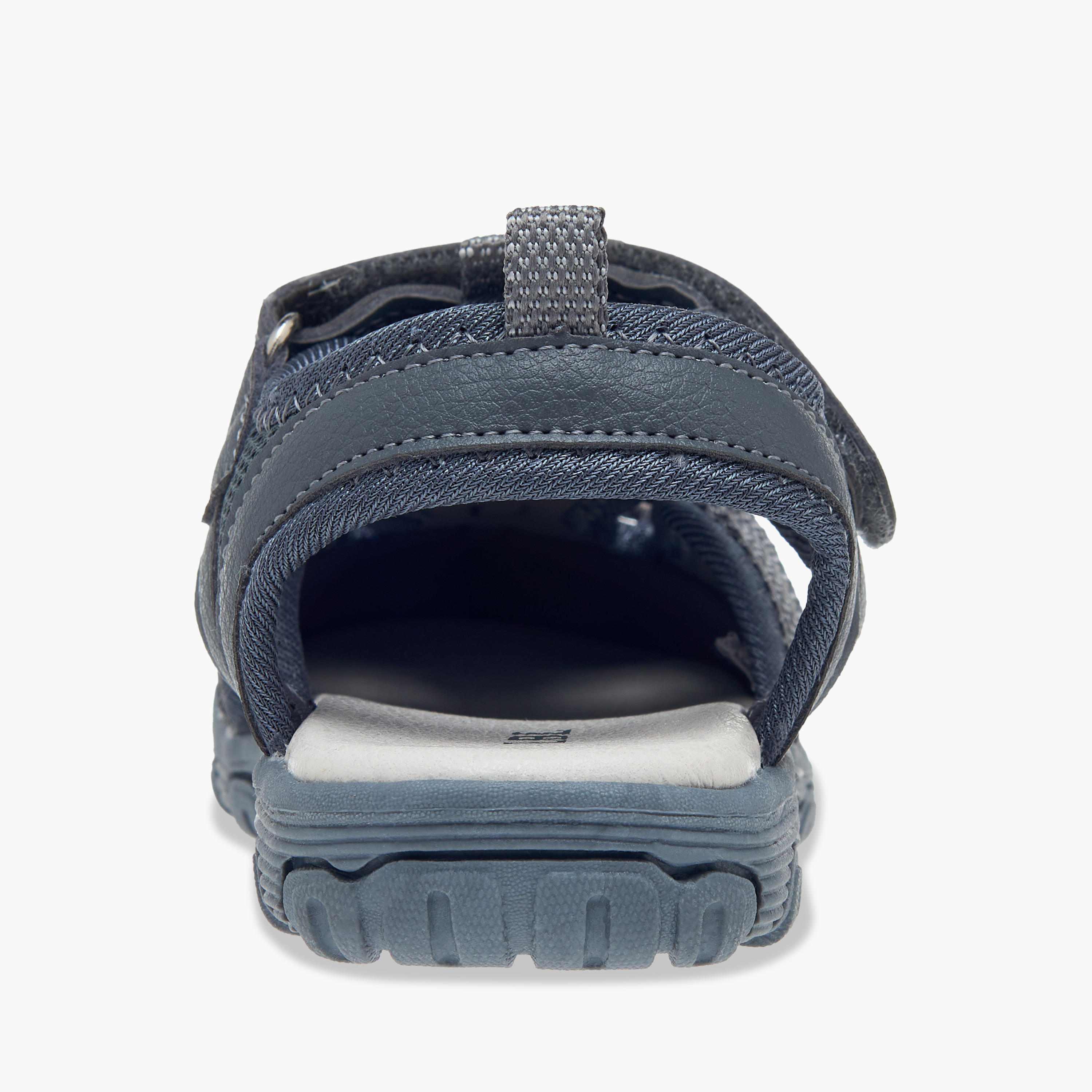LBL by Shoexpress Mesh Detail Sandals with Hook and Loop Closure-boys-shoes-sandals-image-4