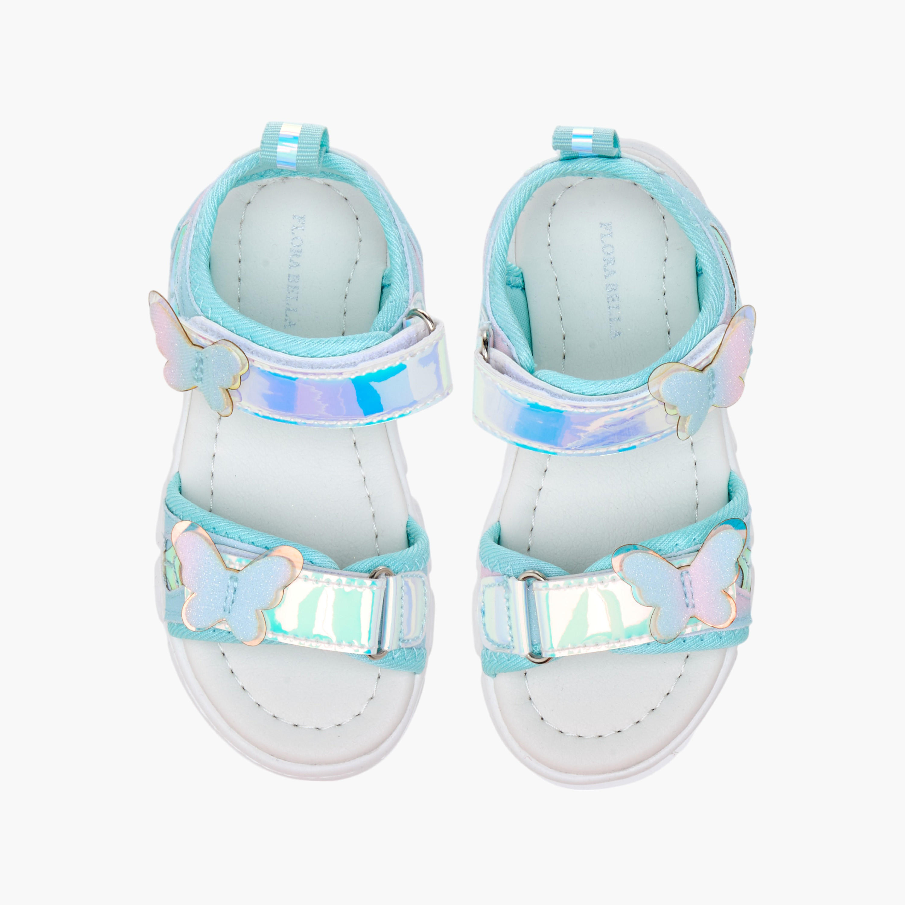 Flora Bella Butterfly Accent Floaters with Hook and Loop Closure-girls-shoes-sandals-image-1