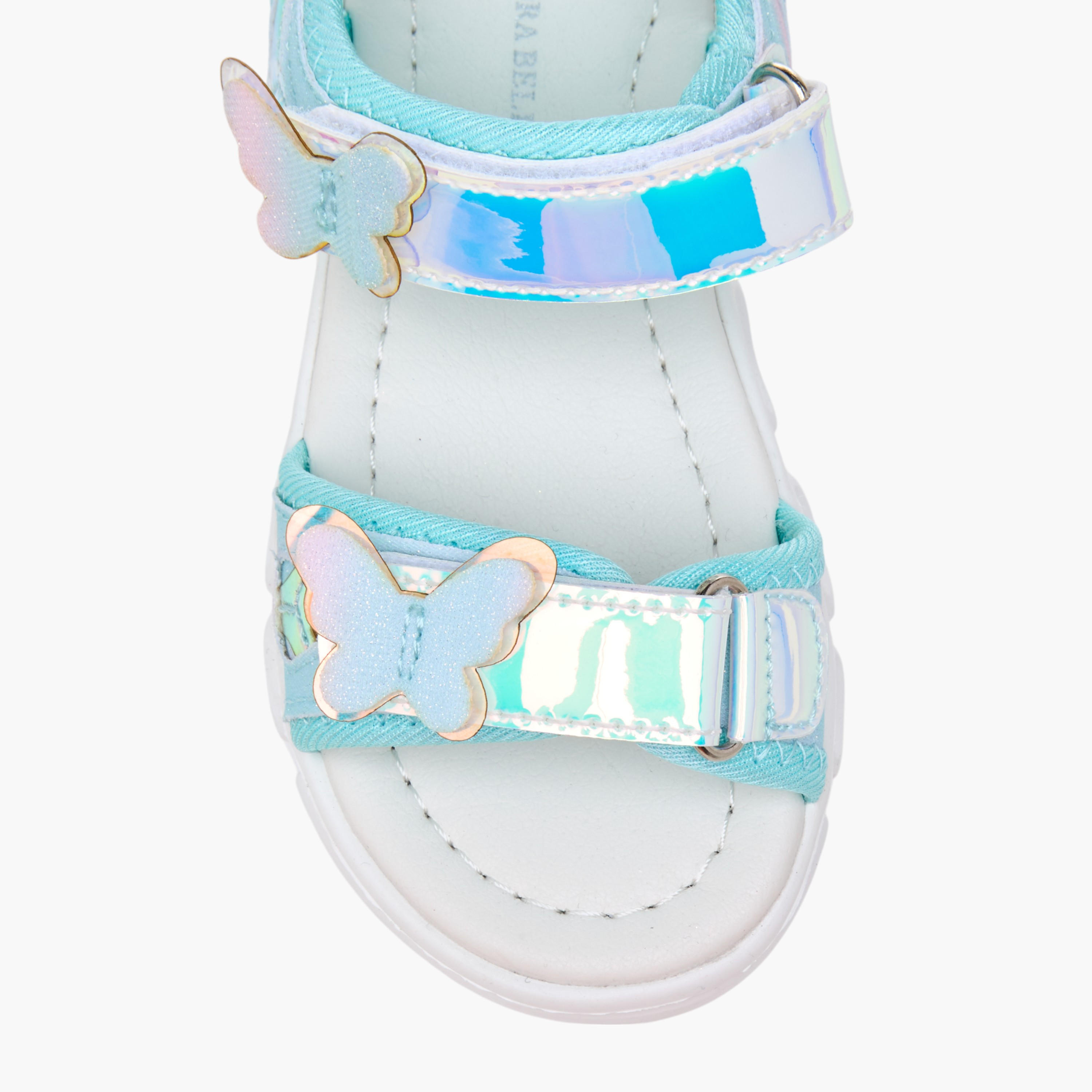 Flora Bella Butterfly Accent Floaters with Hook and Loop Closure-girls-shoes-sandals-image-3