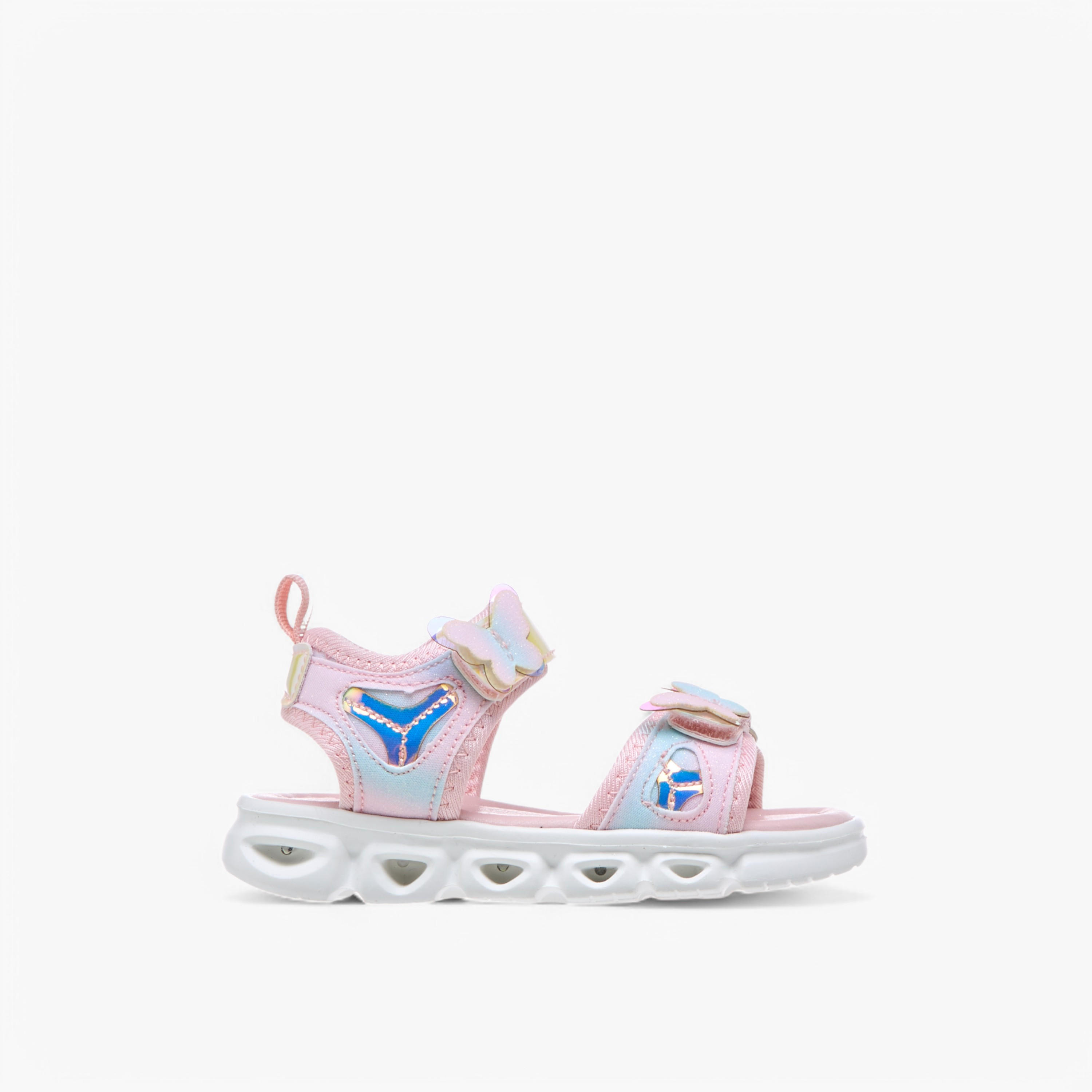 Flora Bella Butterfly Accent Floaters with Hook and Loop Closure-girls-shoes-sandals-image-2
