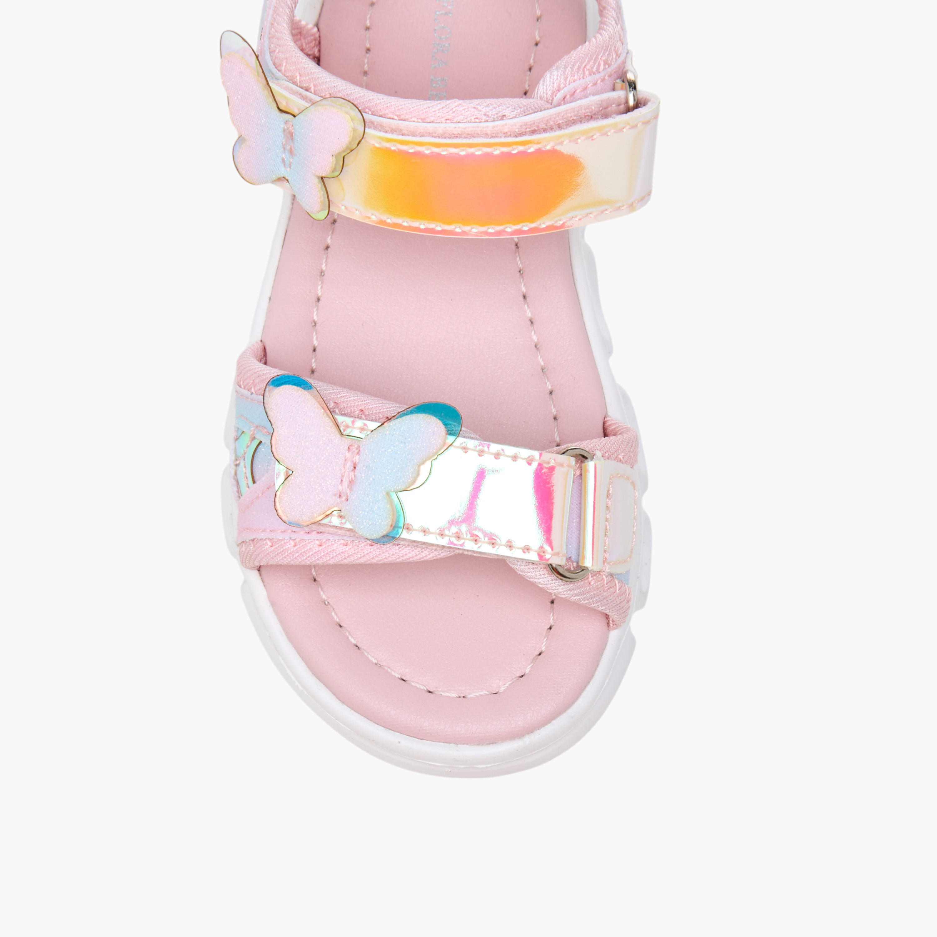 Flora Bella Butterfly Accent Floaters with Hook and Loop Closure-girls-shoes-sandals-image-3