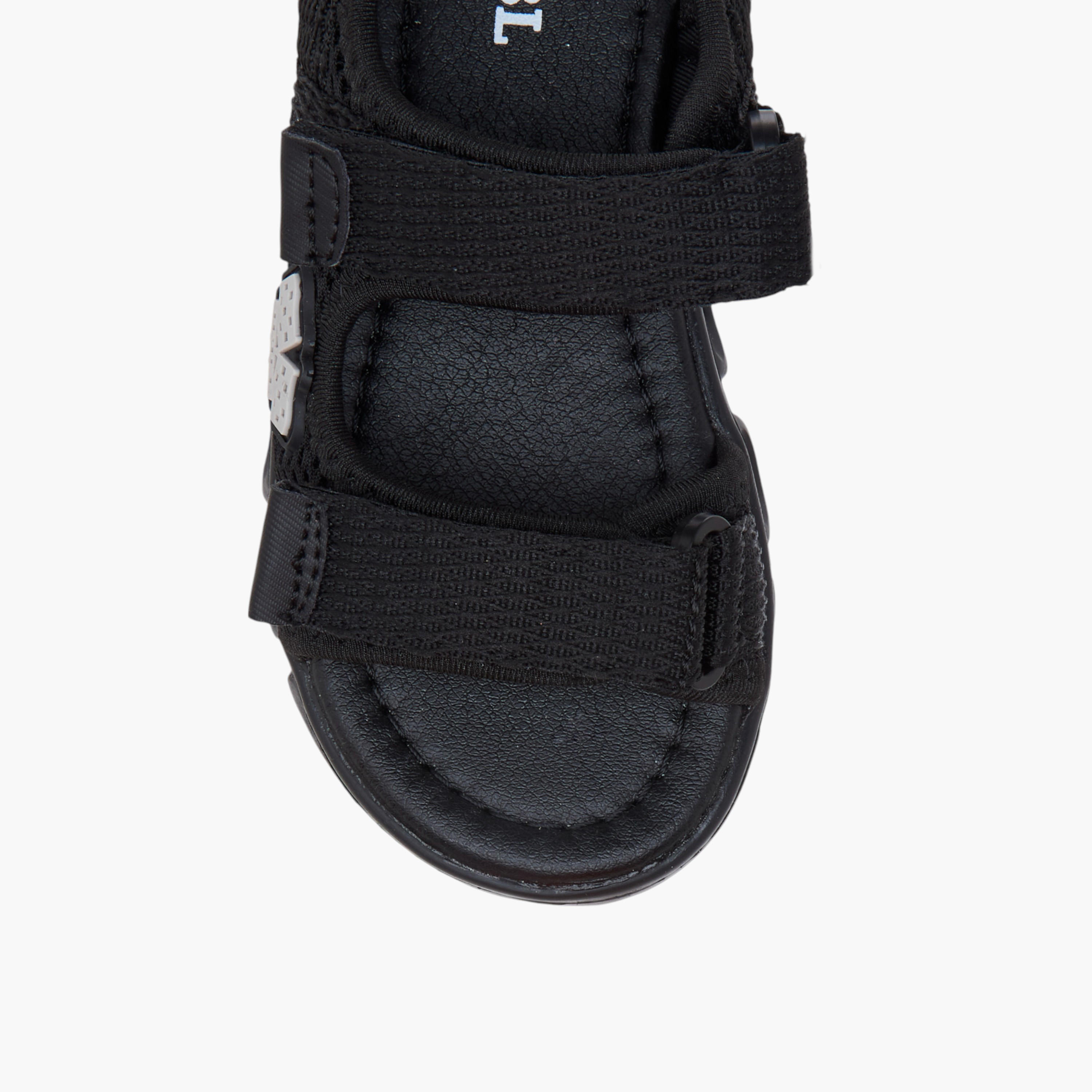 LBL by Shoexpress Textured Floaters with Hook and Loop Closure-boys-shoes-sandals-image-3