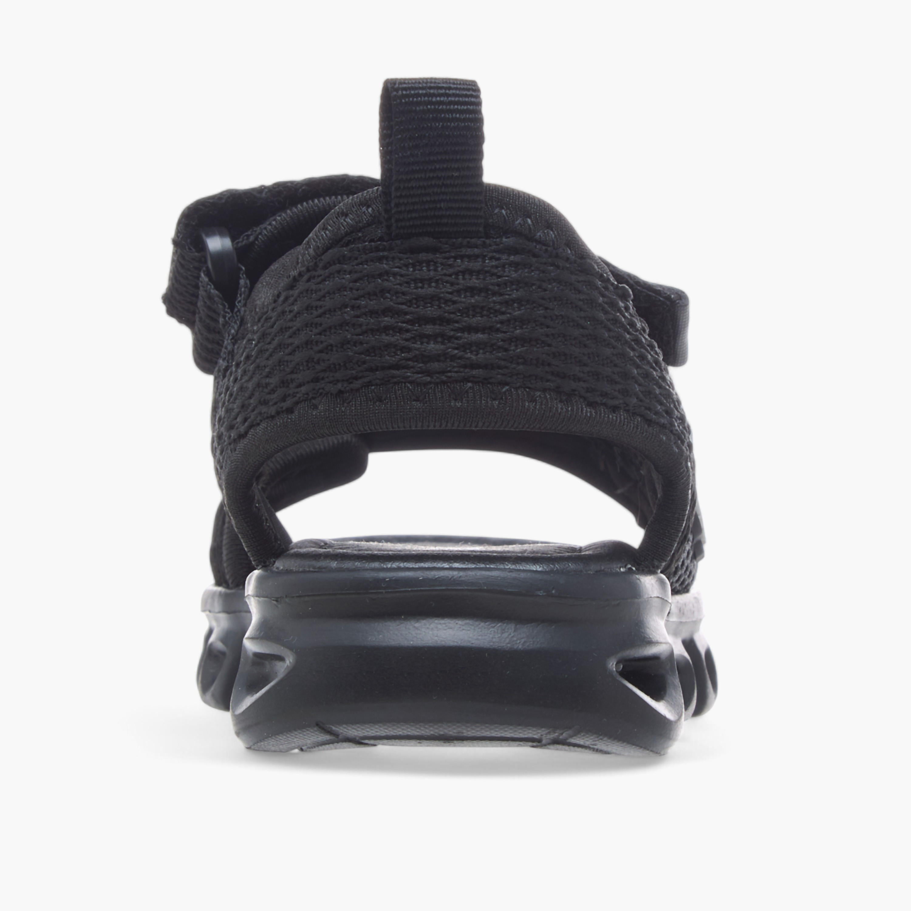 LBL by Shoexpress Textured Floaters with Hook and Loop Closure-boys-shoes-sandals-image-4