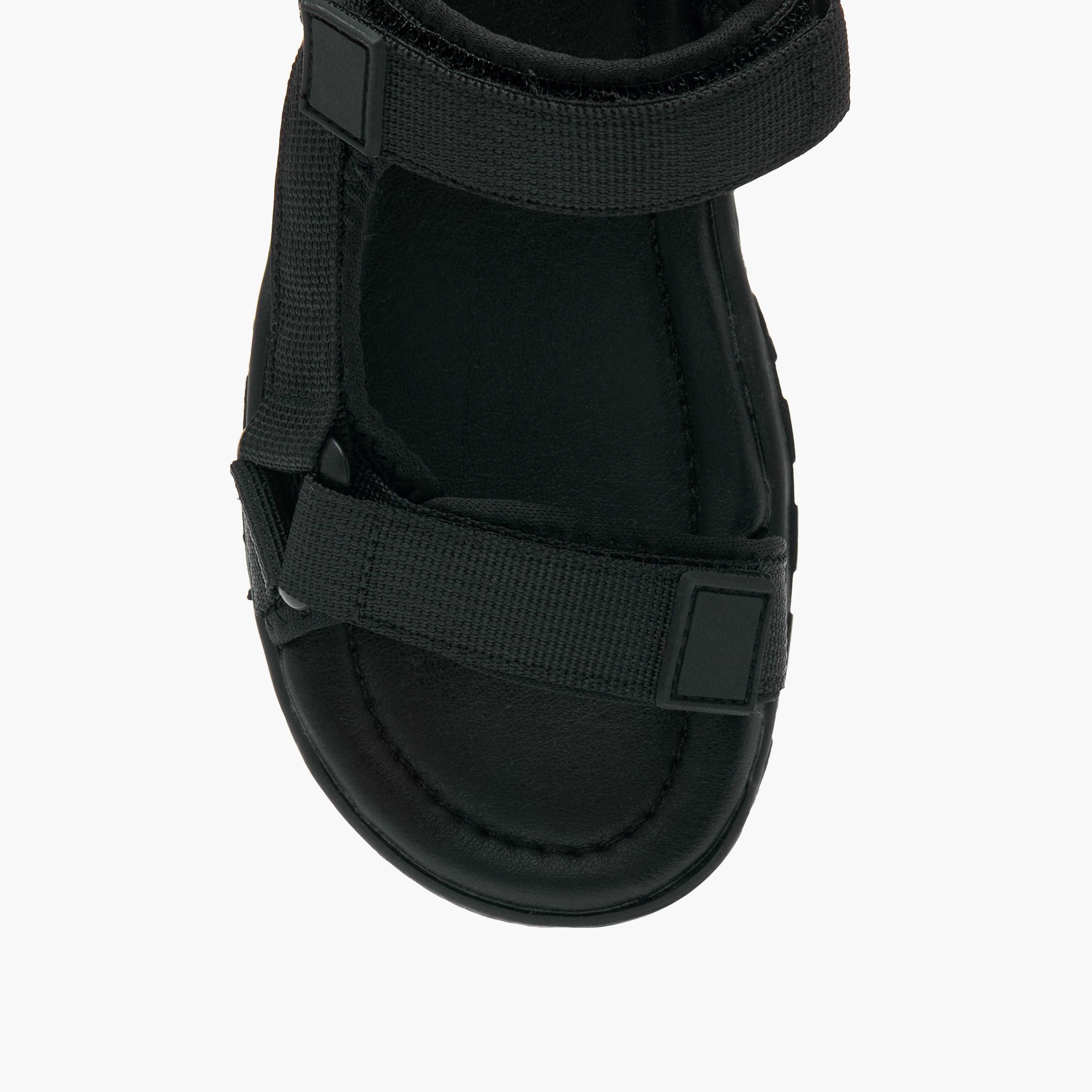 LBL by Shoexpress Textured Sandals with Hook and Loop Closure-boys-shoes-sandals-image-3