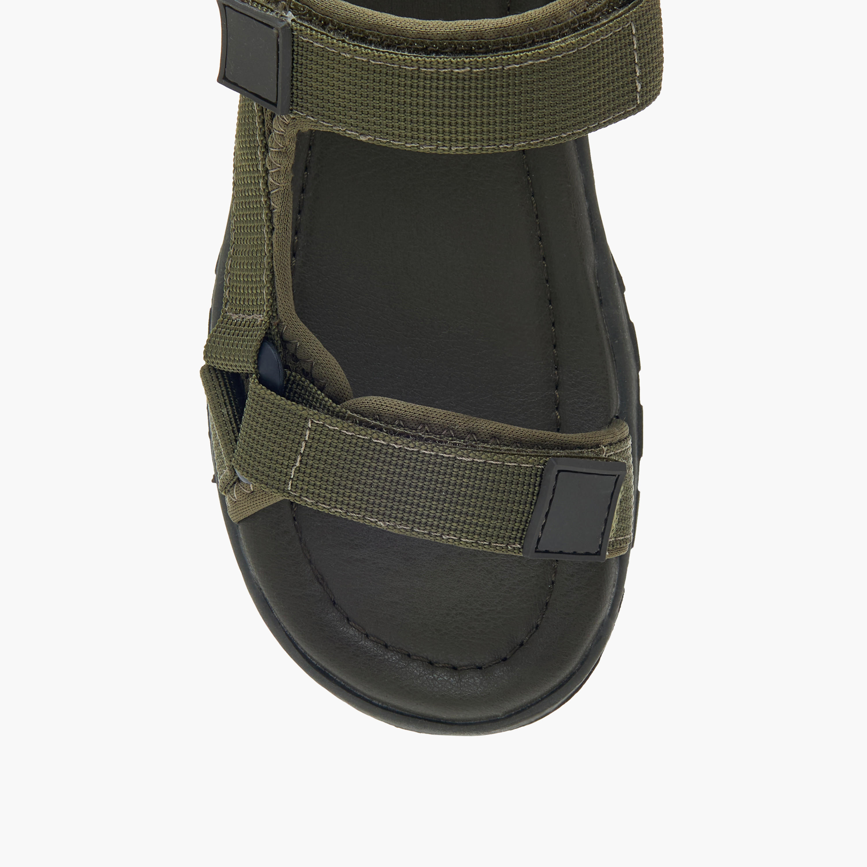 LBL by Shoexpress Textured Sandals with Hook and Loop Closure-boys-shoes-sandals-image-3