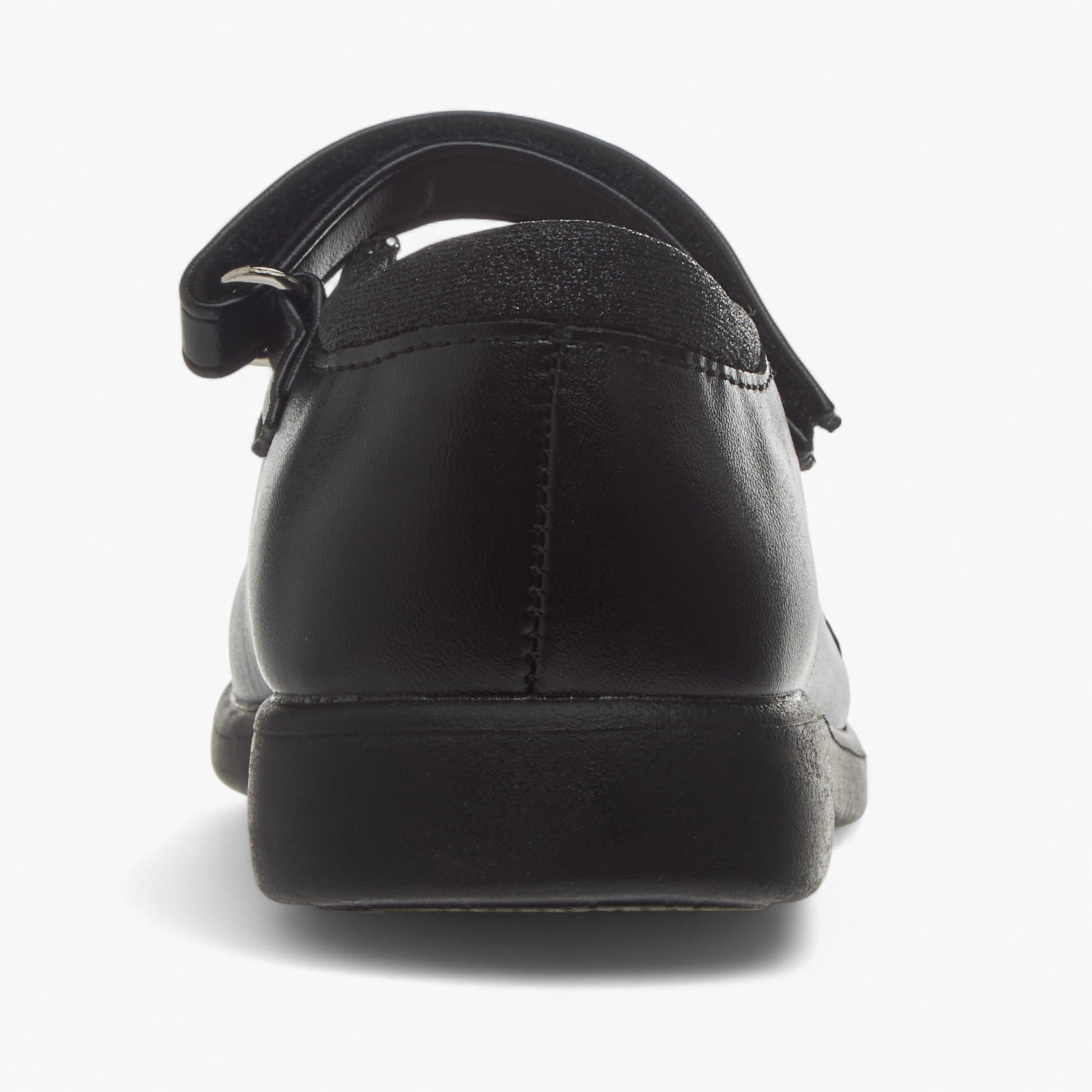 Flora Bella Embroidered School Shoes with Hook and Loop Closure-girls-shoes-schoolshoes-image-5