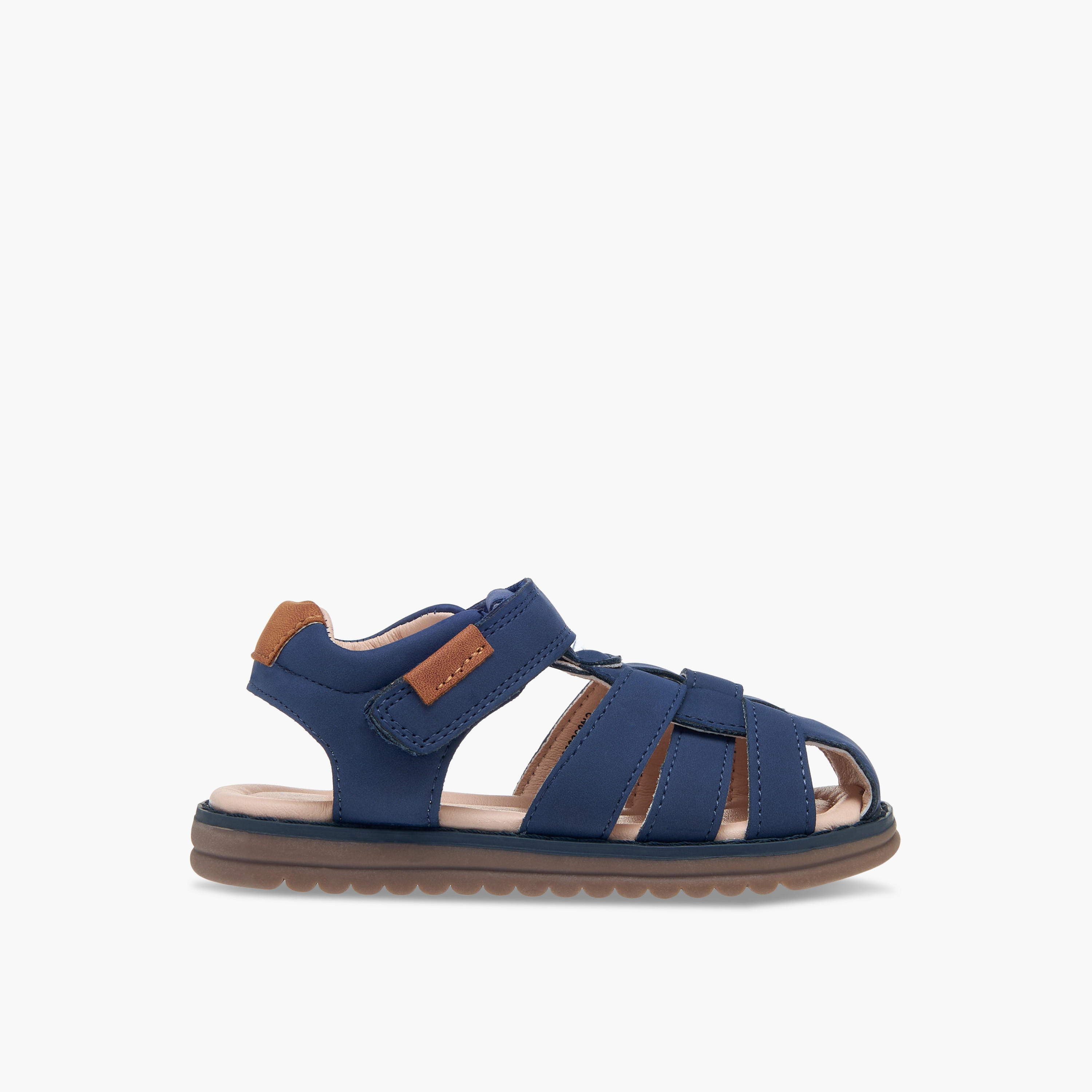 LBL by Shoexpress Strappy Sandals with Hook and Loop Closure-boys-shoes-sandals-image-2