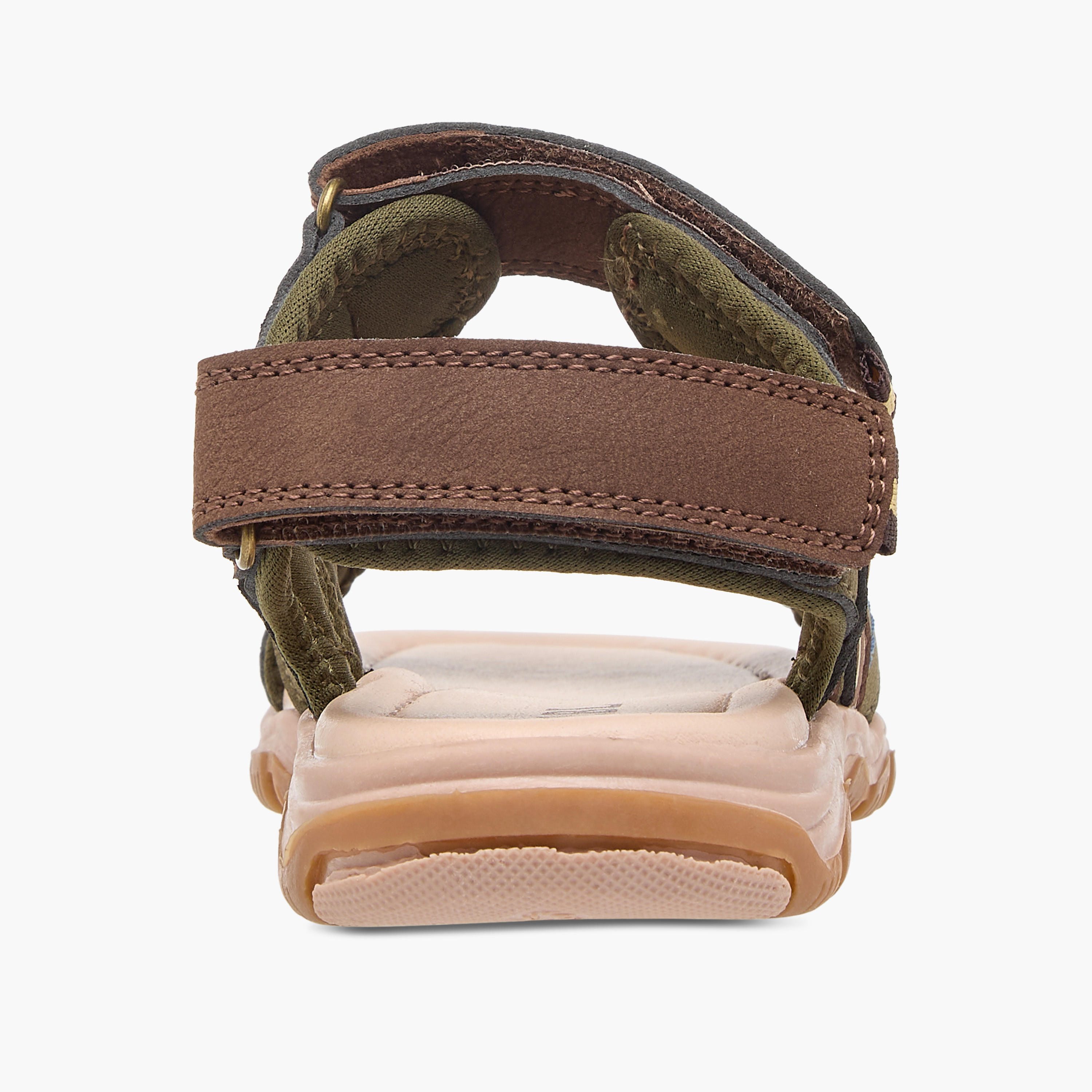 LBL by Shoexpress Colourblock Sandals with Hook and Loop Closure-boys-shoes-sandals-image-4