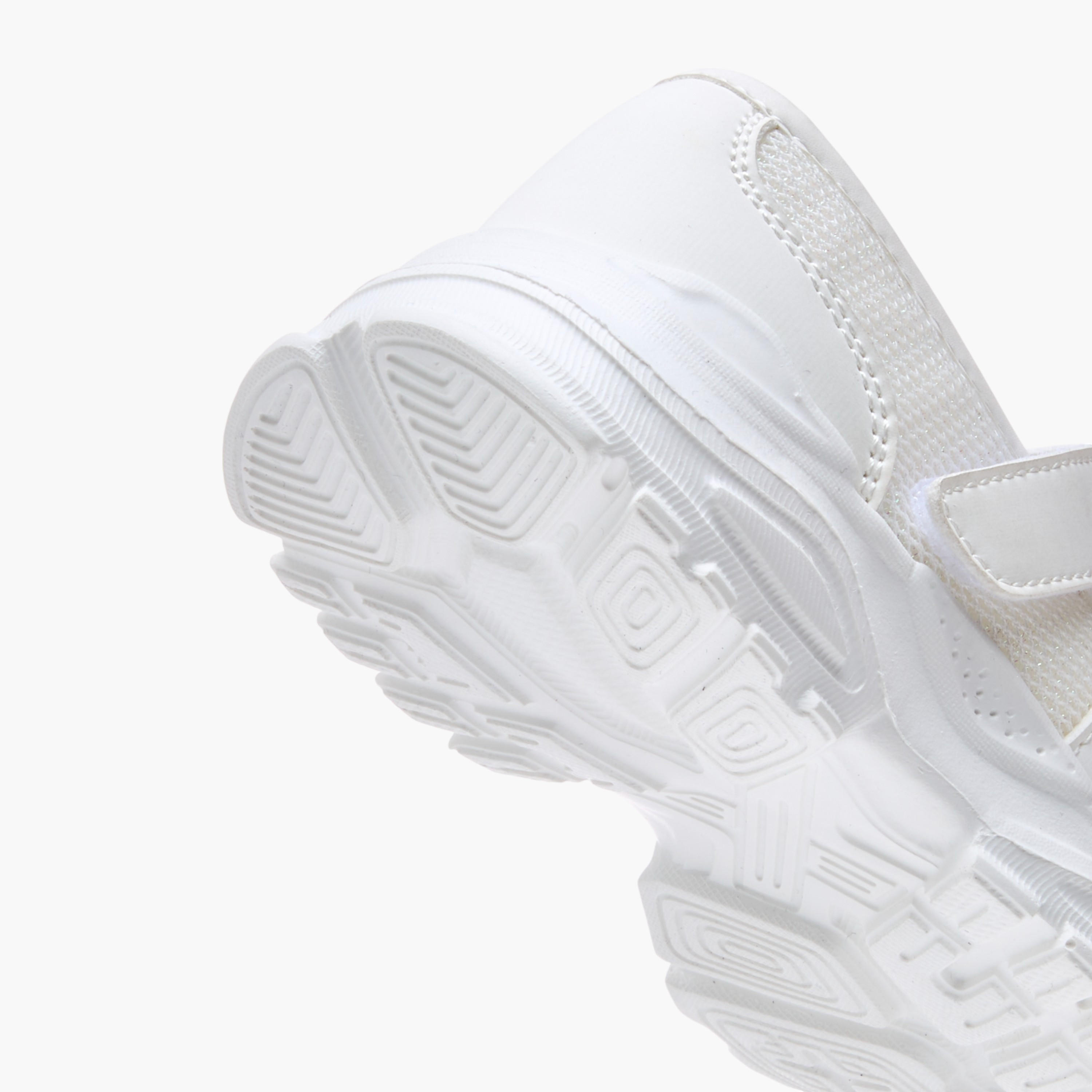 Flora Bella Textured Mary Jane Shoes with Hook and Loop Closure-girls-shoes-sneakers-image-5