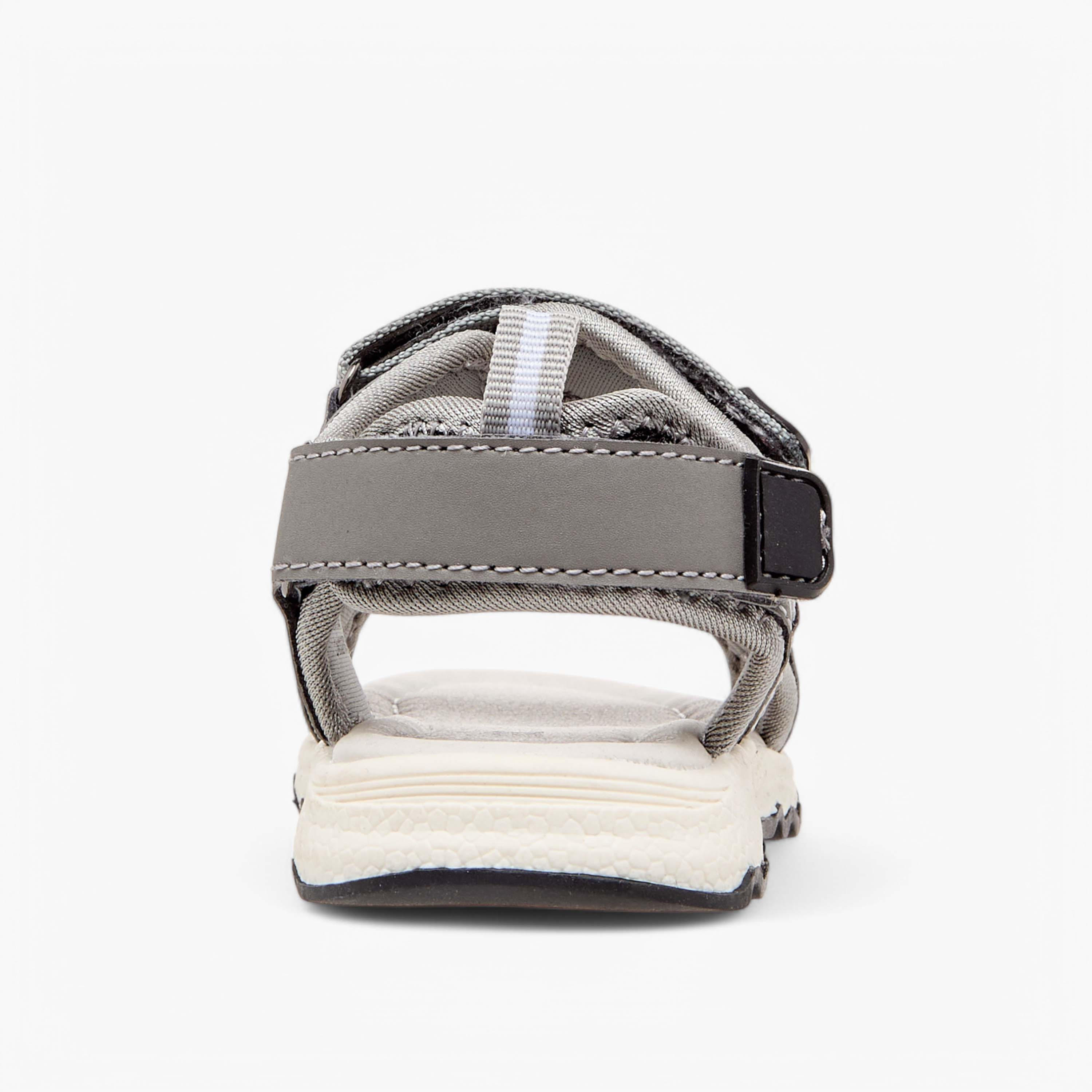 LBL by Shoexpress Textured Floaters with Hook and Loop Closure-baby-boys-shoes-sandals-image-4