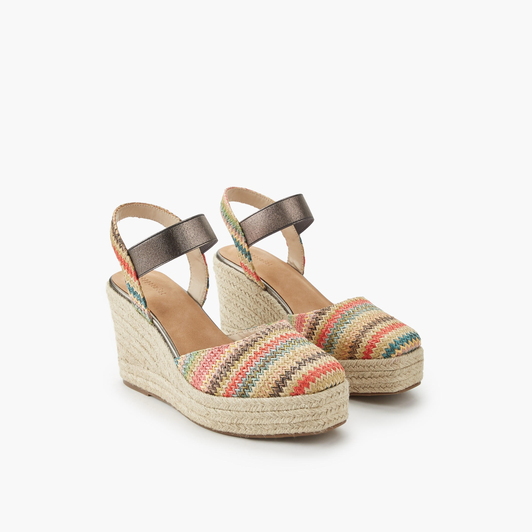 Peppermint Women Wedge Heel Espadrille Sandals-women-shoes-flats-espadrilles-image-1