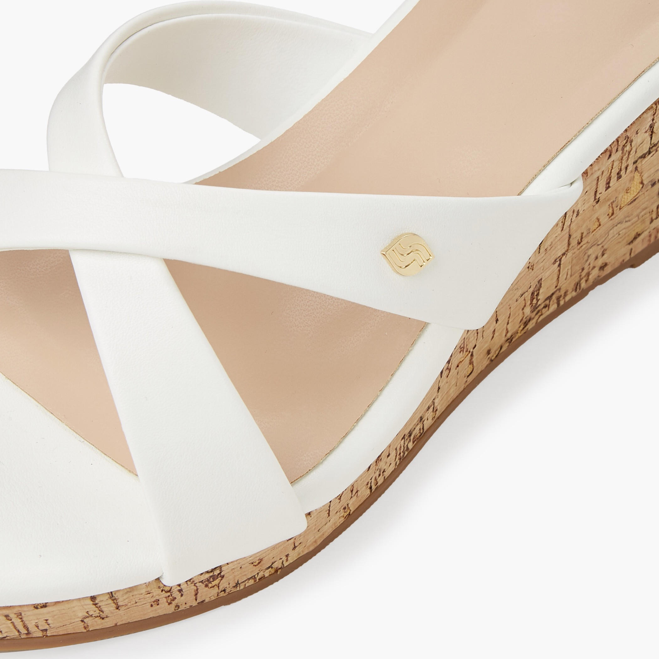 Surestep Women Lightweight Elegant Wedge Heel Sandals with Cork Finish-women-shoes-sandals-heeled-image-5