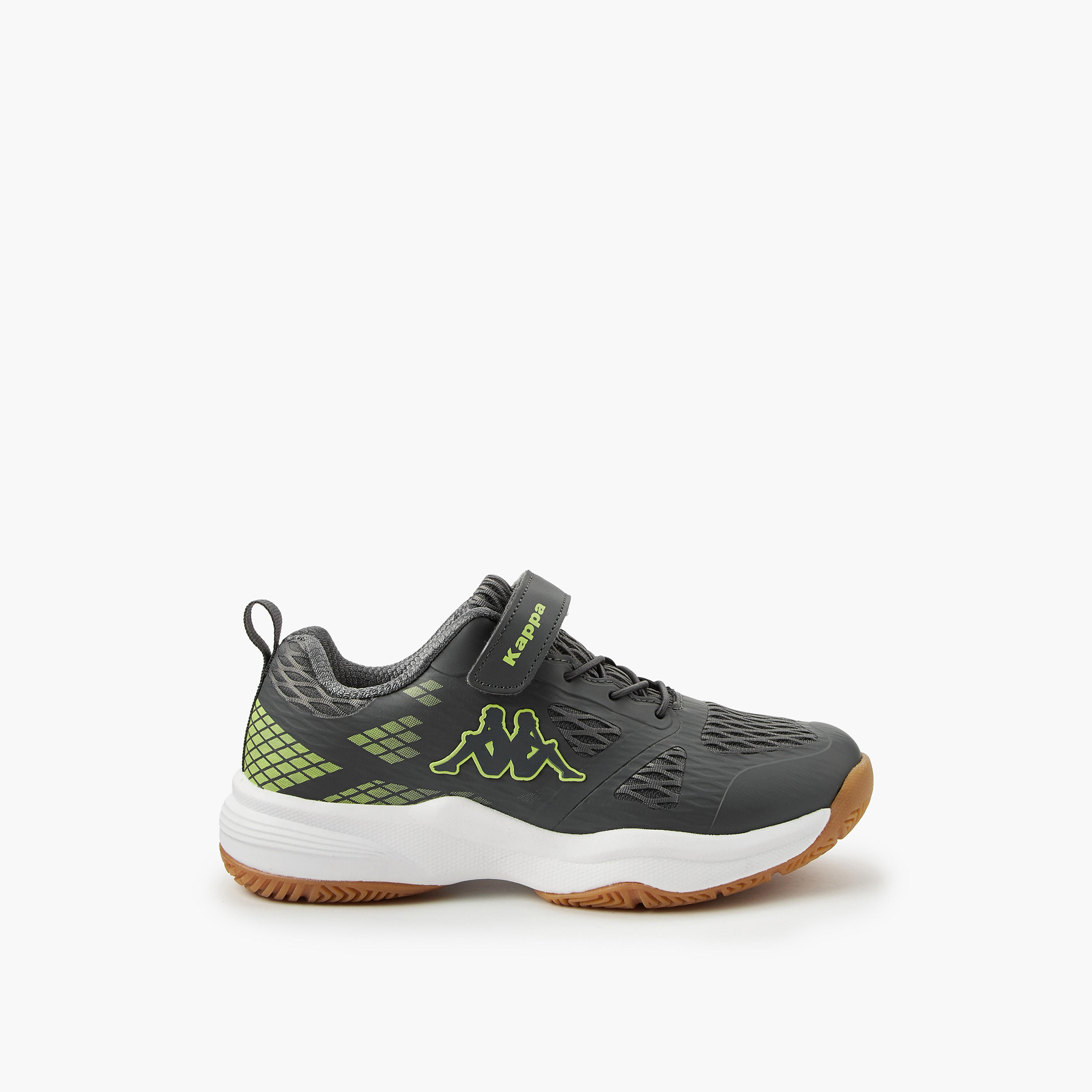 Kappa Boys' Hook and Look Closure Badminton Shoes-boys-shoes-sports-image-2