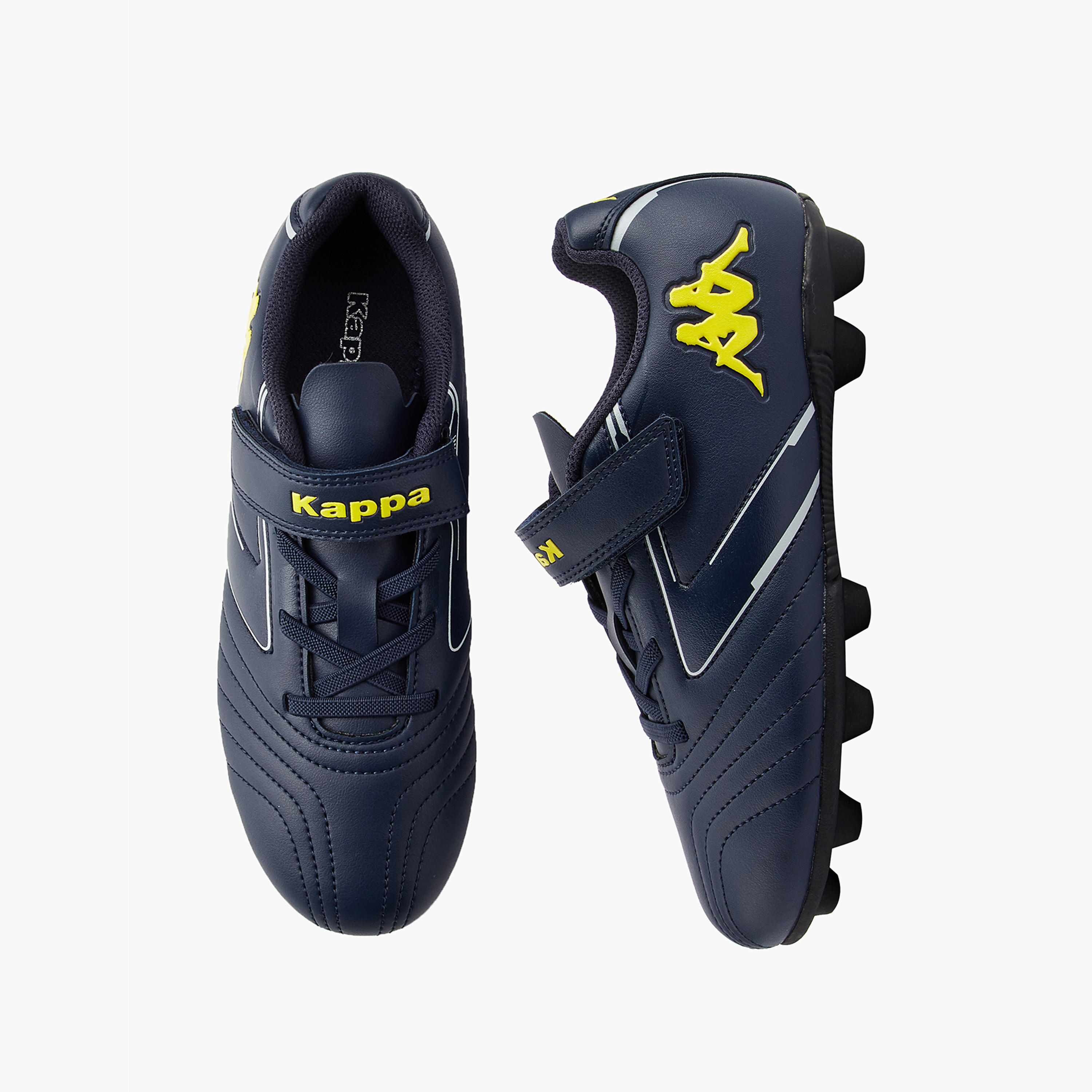 Kappa Kids Hook and Loop Football Firm Ground Shoes-girls-shoes-sports-image-1