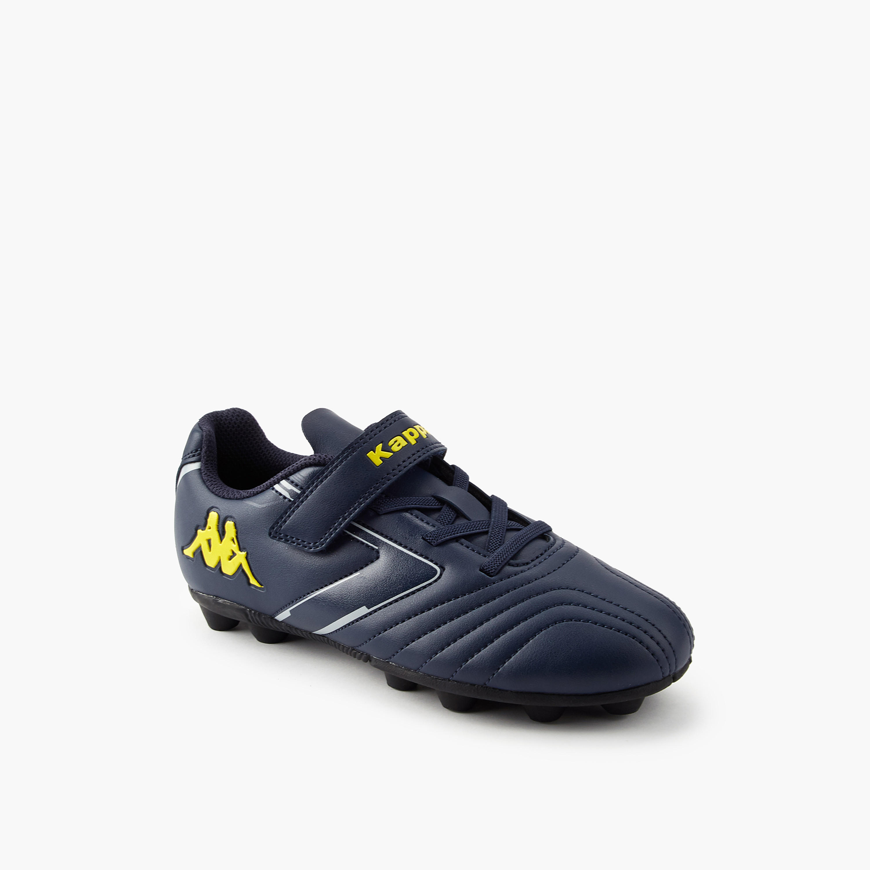 Kappa Kids Hook and Loop Football Firm Ground Shoes-girls-shoes-sports-image-3